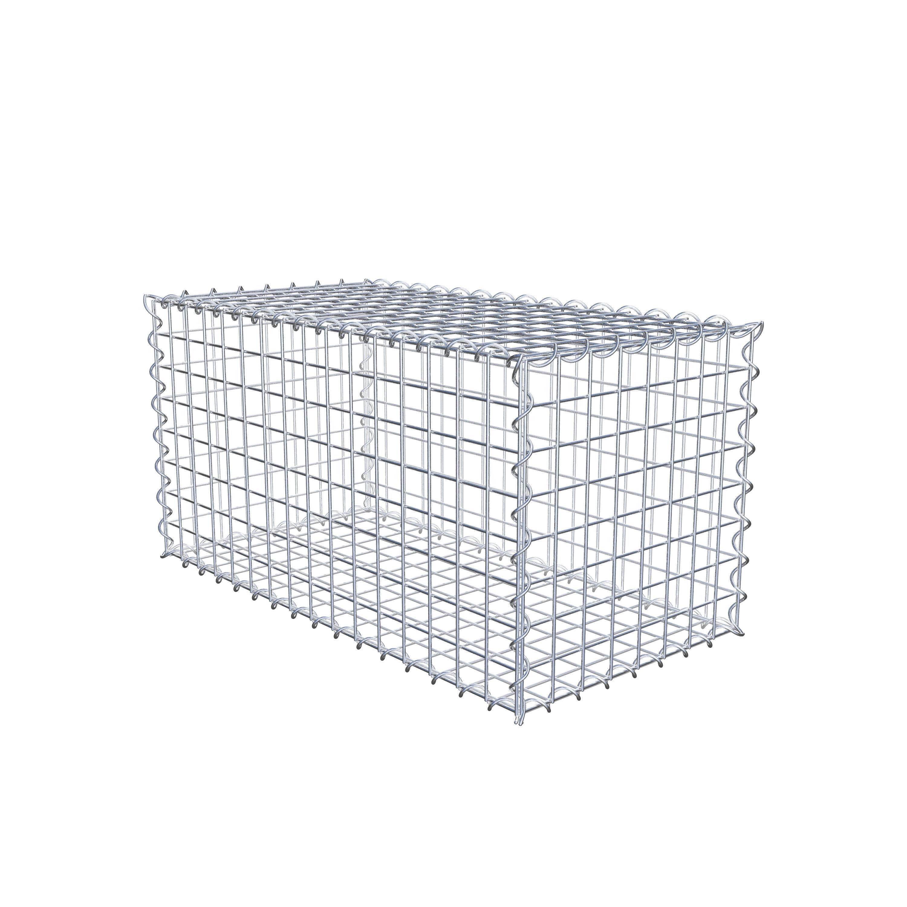 Gabion 80 cm x 40 cm x 40 cm (L x H x D), mesh size 5 cm x 5 cm, spiral