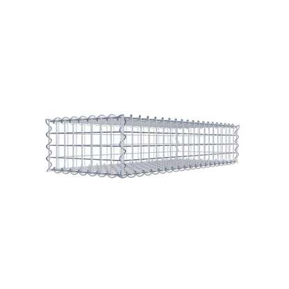 Schanskorf 100 cm x 20 cm x 40 cm (L x H x D), maaswijdte 5 cm x 5 cm, spiraalvormig