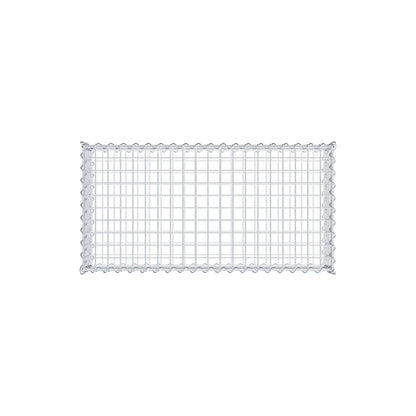 Gabion 100 cm x 20 cm x 50 cm (L x H x D), mesh size 5 cm x 5 cm, spiral