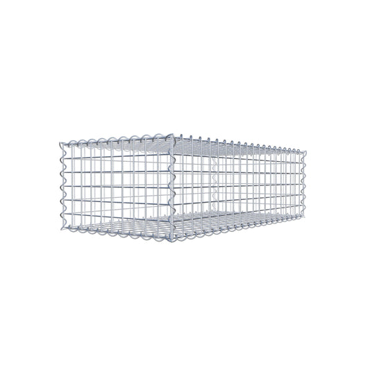 Gabione 100 cm x 30 cm x 50 cm (L x H x T), Maschenweite 5 cm x 5 cm, Spirale