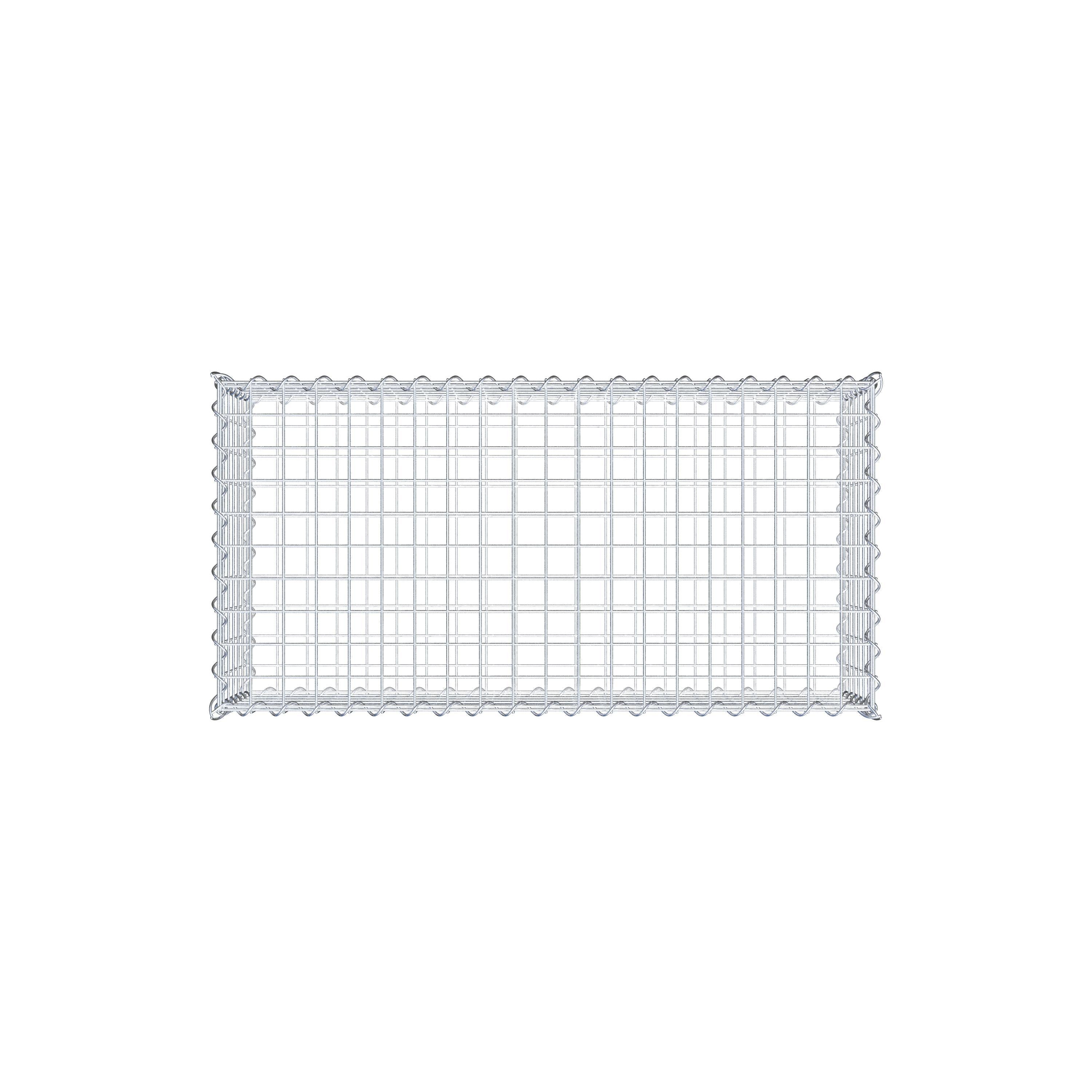 Gabion 100 cm x 30 cm x 50 cm (L x H x D), mesh size 5 cm x 5 cm, spiral