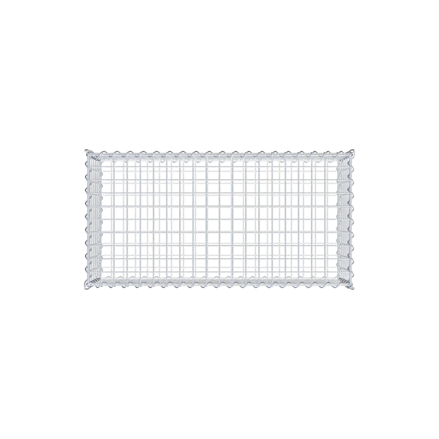 Gabion 100 cm x 30 cm x 50 cm (L x H x D), maskstorlek 5 cm x 5 cm, spiral