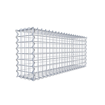 Gabion 100 cm x 40 cm x 20 cm (L x H x D), maskstorlek 5 cm x 5 cm, spiral