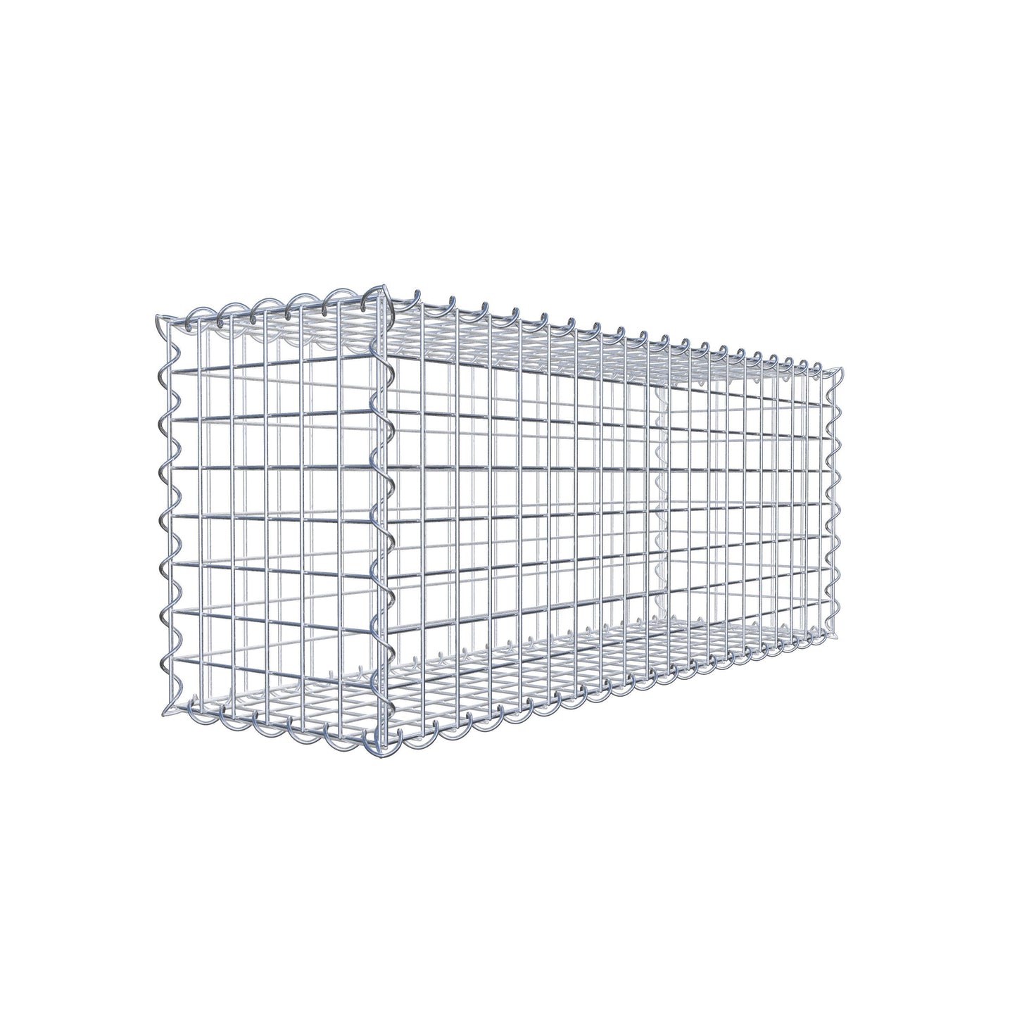 Gabion 100 cm x 40 cm x 30 cm (L x H x P), mailles 5 cm x 5 cm, spirale