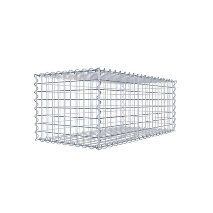 Gabion 100 cm x 40 cm x 50 cm (L x H x D), maskestørrelse 5 cm x 5 cm, spiral