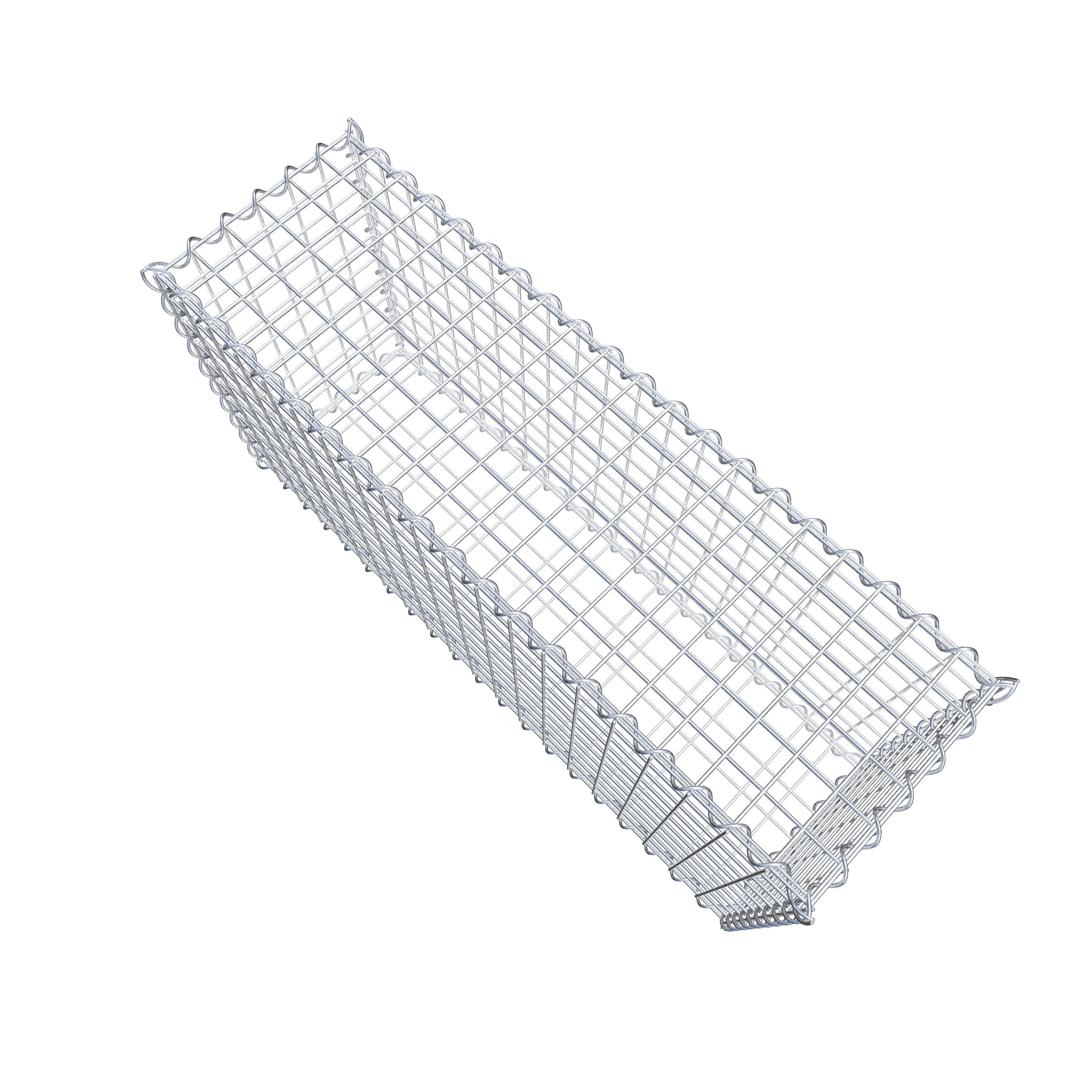 Gabion 100 cm x 50 cm x 30 cm (L x H x D), maskstorlek 5 cm x 5 cm, spiral