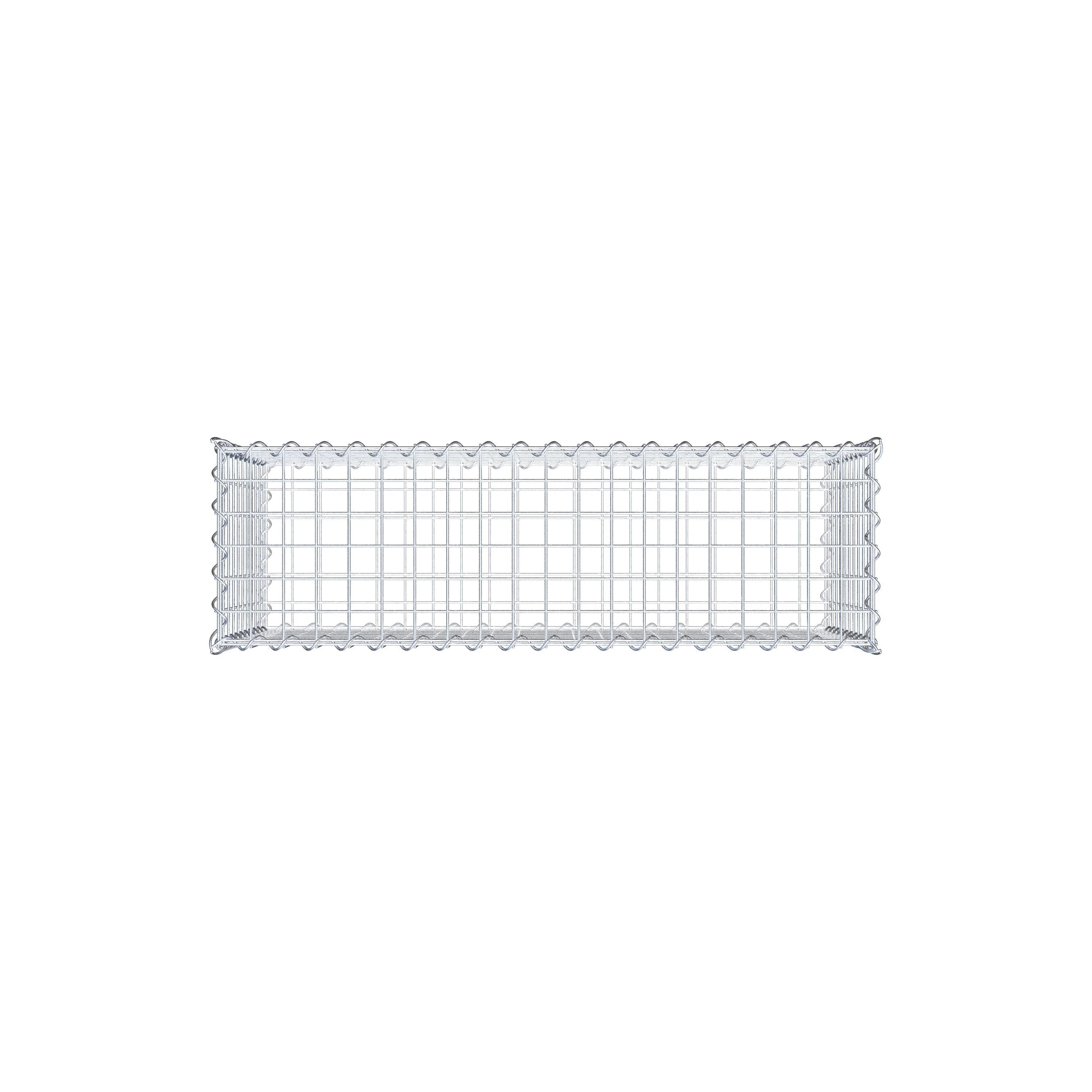 Gabion 100 cm x 50 cm x 30 cm (L x H x D), maskstorlek 5 cm x 5 cm, spiral