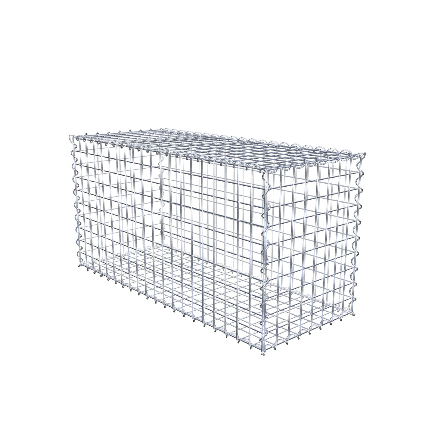 Gabion 100 cm x 50 cm x 40 cm (L x H x P), mailles 5 cm x 5 cm, spirale