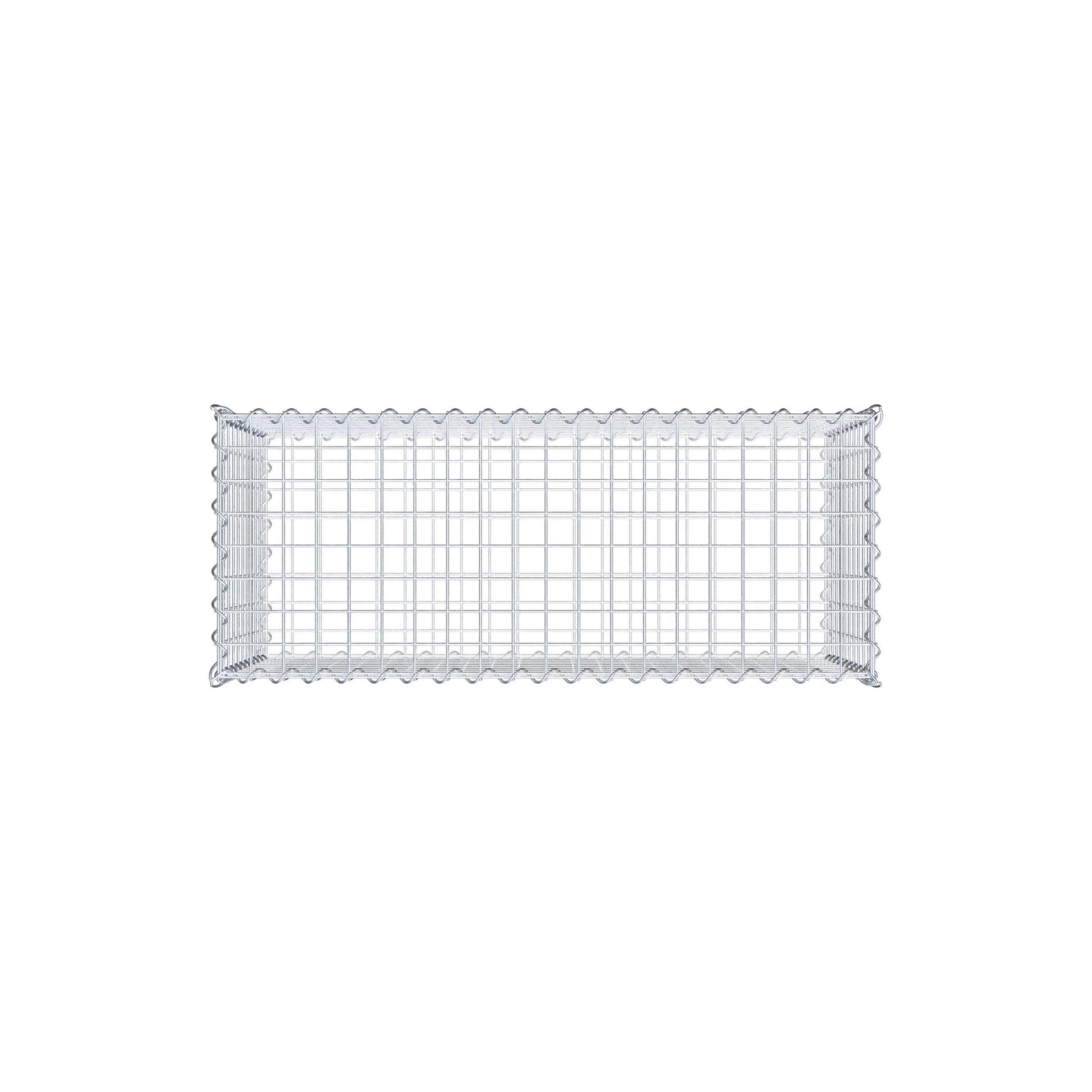 Gabion 100 cm x 50 cm x 40 cm (L x H x P), mailles 5 cm x 5 cm, spirale