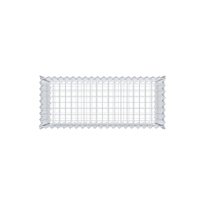 Gabion 100 cm x 50 cm x 40 cm (L x H x P), mailles 5 cm x 5 cm, spirale