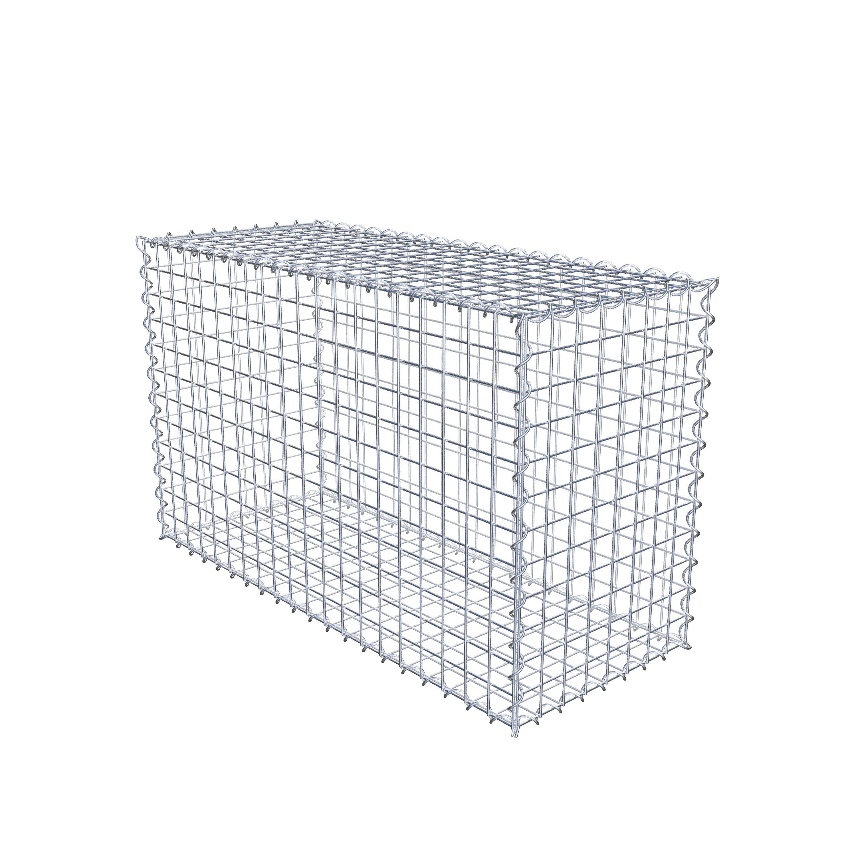 Gabion 100 cm x 60 cm x 40 cm (L x H x D), mesh size 5 cm x 5 cm, spiral