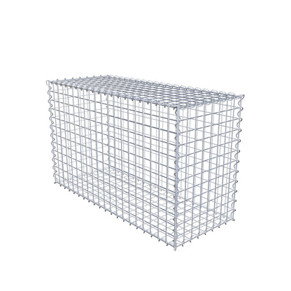 Gabion 100 cm x 60 cm x 40 cm (L x H x D), maskestørrelse 5 cm x 5 cm, spiral