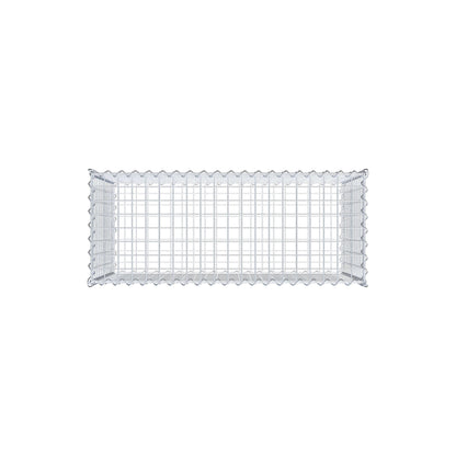 Gabion 100 cm x 60 cm x 40 cm (L x H x D), maskestørrelse 5 cm x 5 cm, spiral