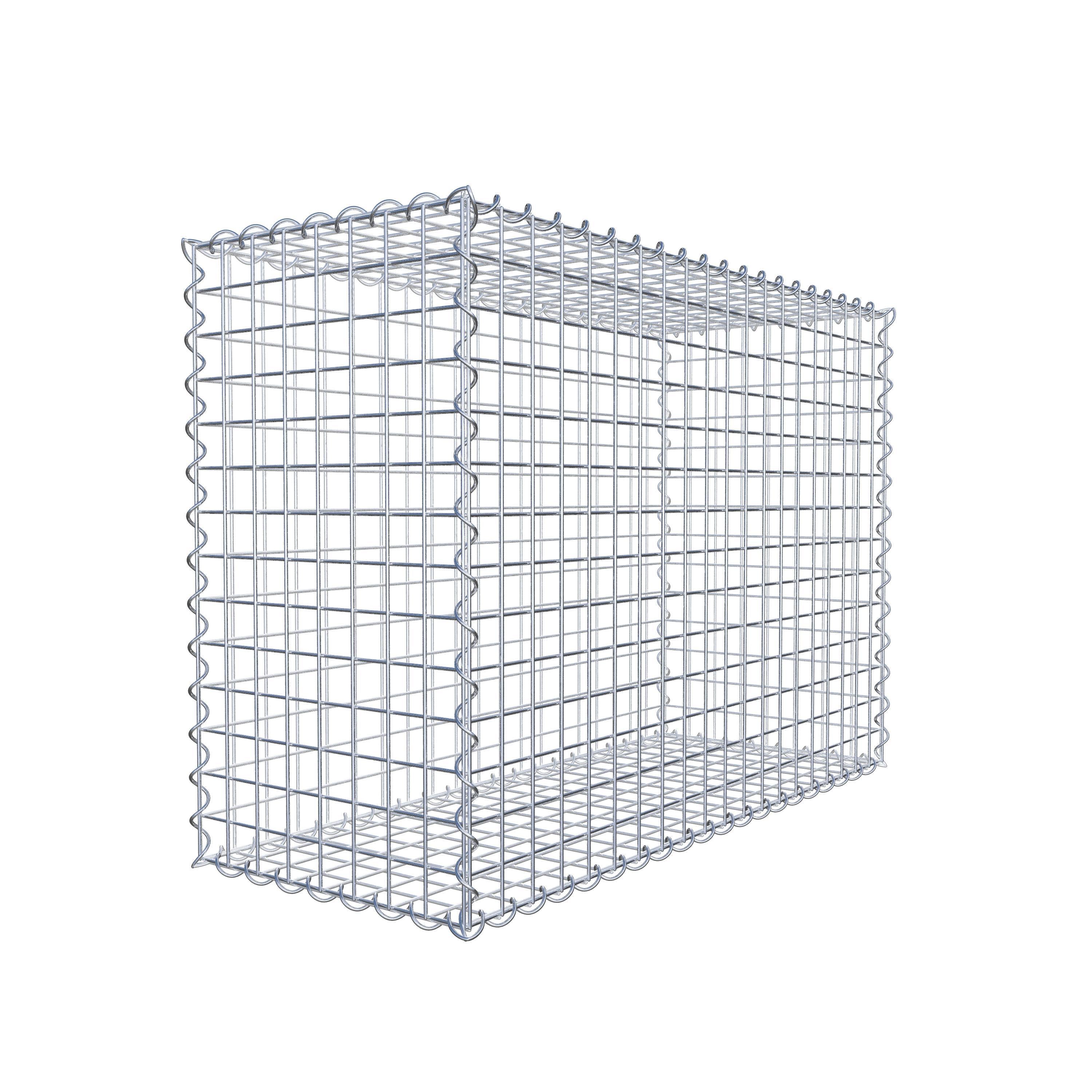 Gabion 100 cm x 70 cm x 40 cm (L x H x D), maskestørrelse 5 cm x 5 cm, spiral