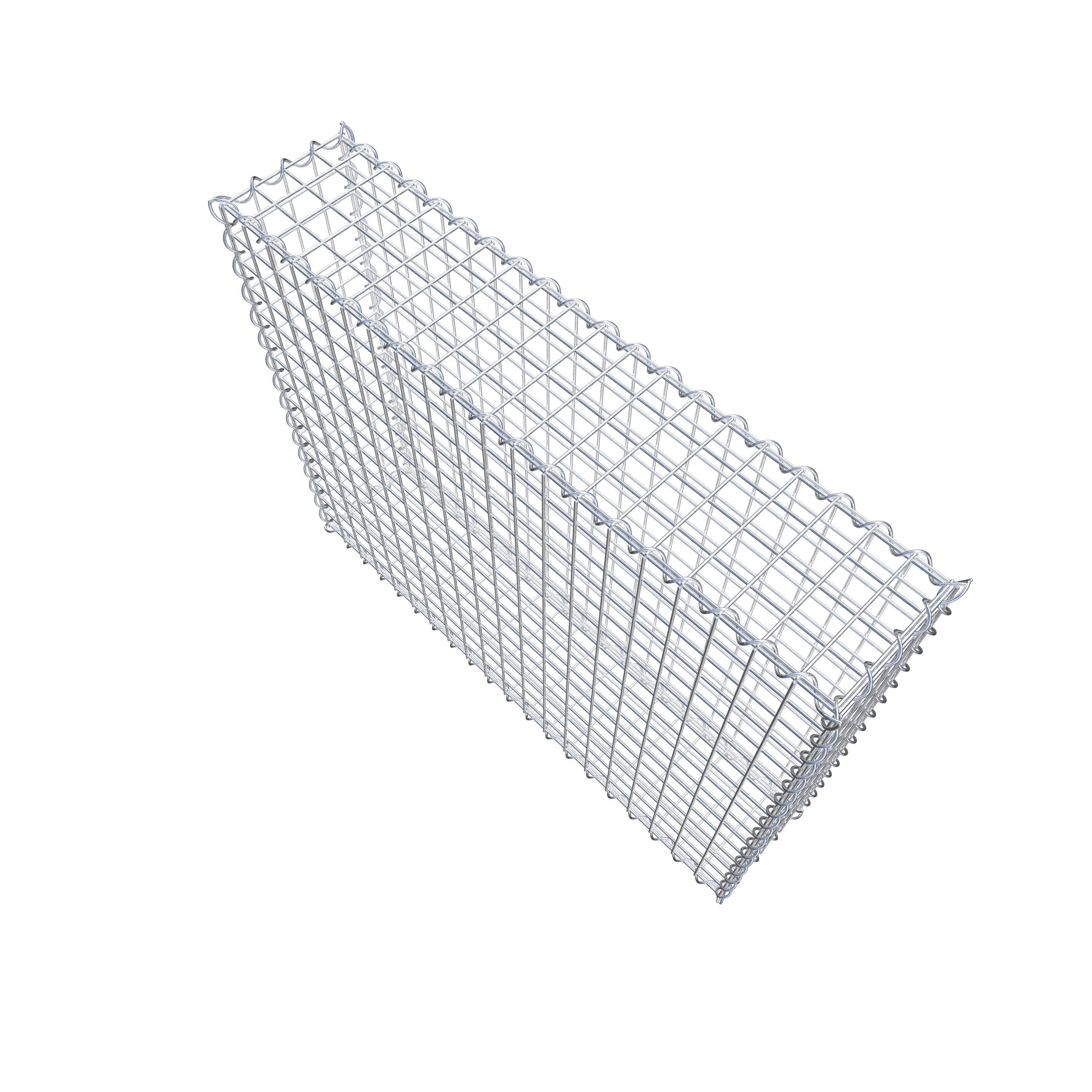 Gabion 100 cm x 80 cm x 20 cm (L x H x D), maskestørrelse 5 cm x 5 cm, spiral