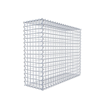 Gabion 100 cm x 80 cm x 30 cm (L x H x D), maskestørrelse 5 cm x 5 cm, spiral