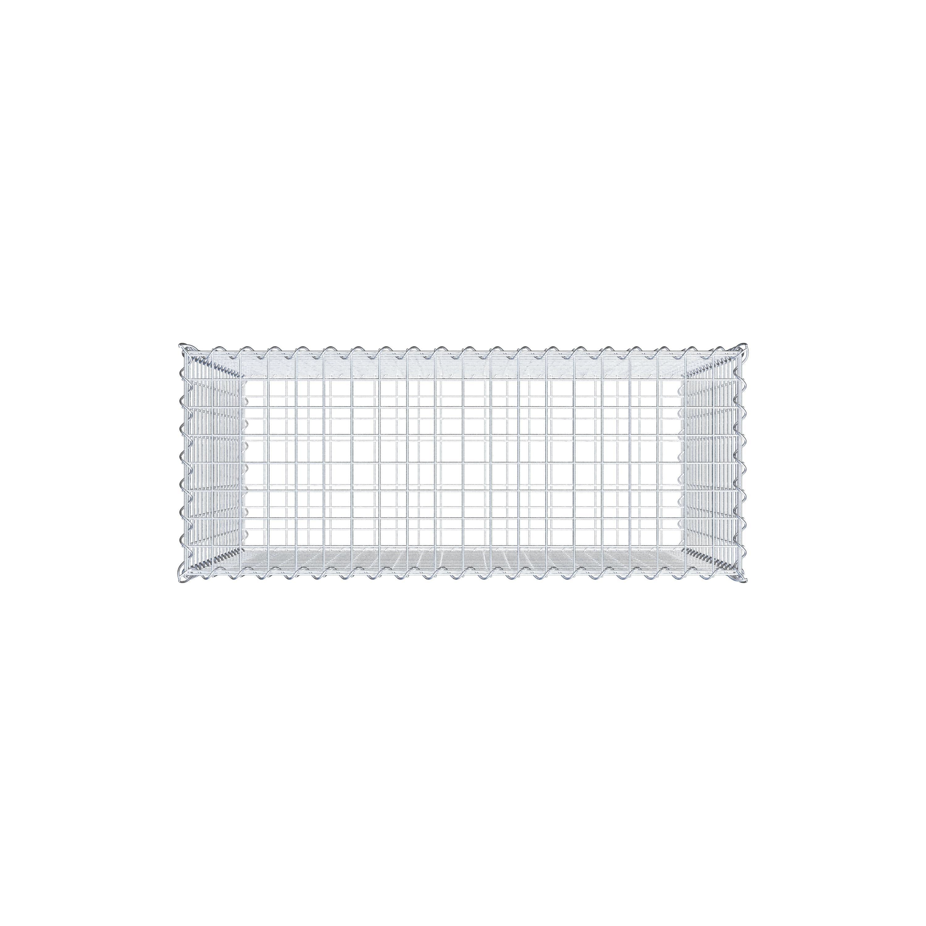 Gabion 100 cm x 80 cm x 40 cm (L x H x P), mailles 5 cm x 5 cm, spirale