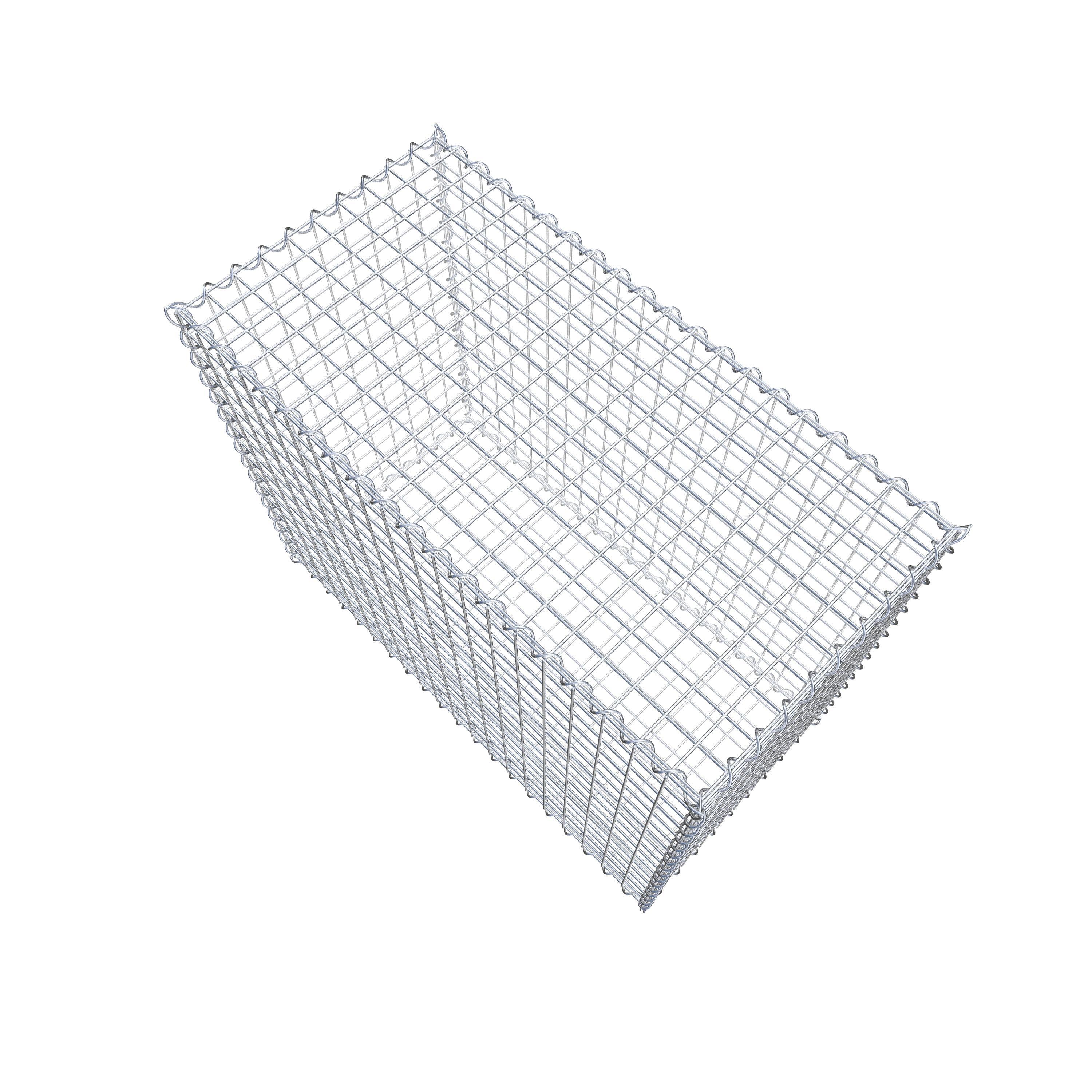 Gabion 100 cm x 80 cm x 50 cm (L x H x D), mesh size 5 cm x 5 cm, spiral