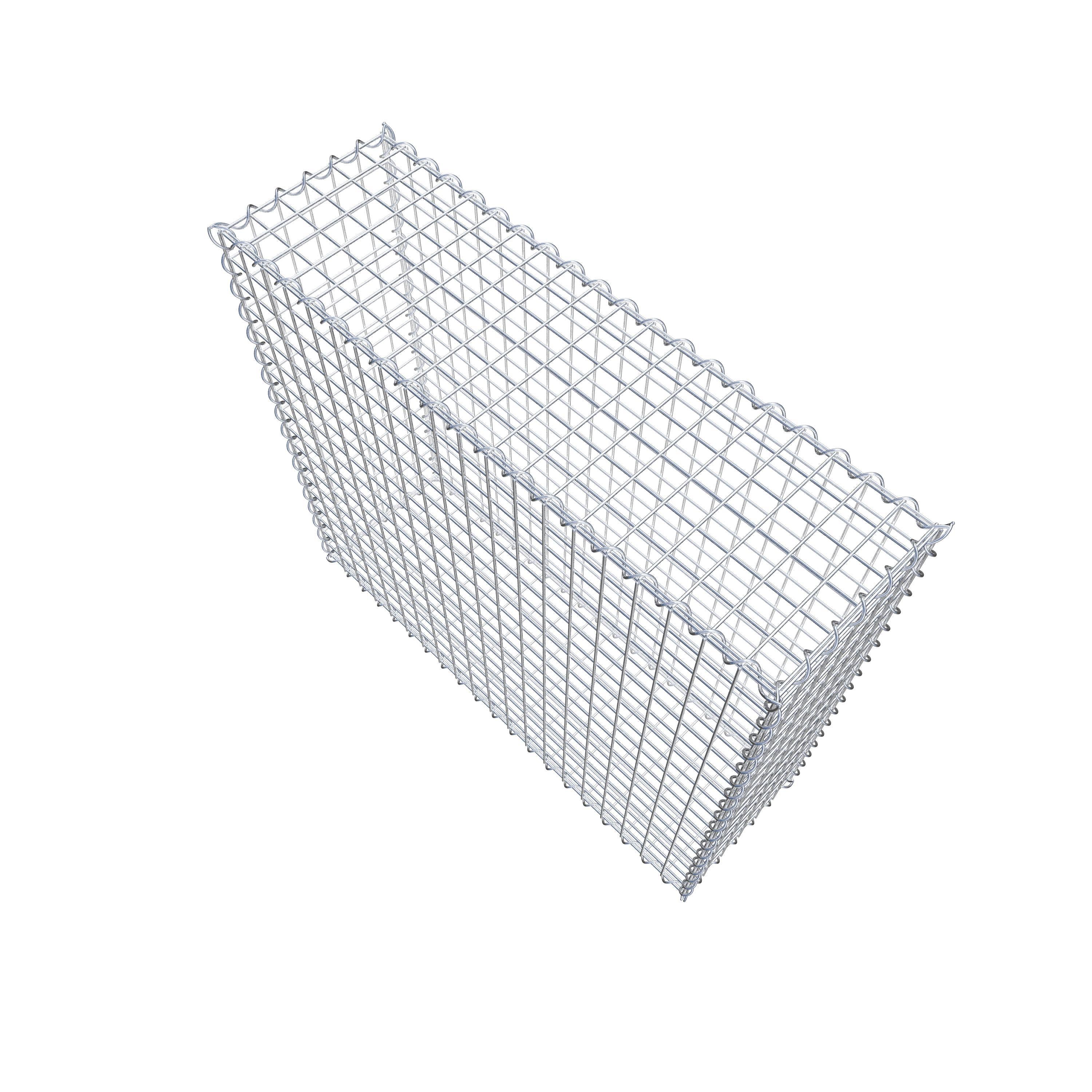 Gabion 100 cm x 90 cm x 30 cm (L x H x D), mesh size 5 cm x 5 cm, spiral