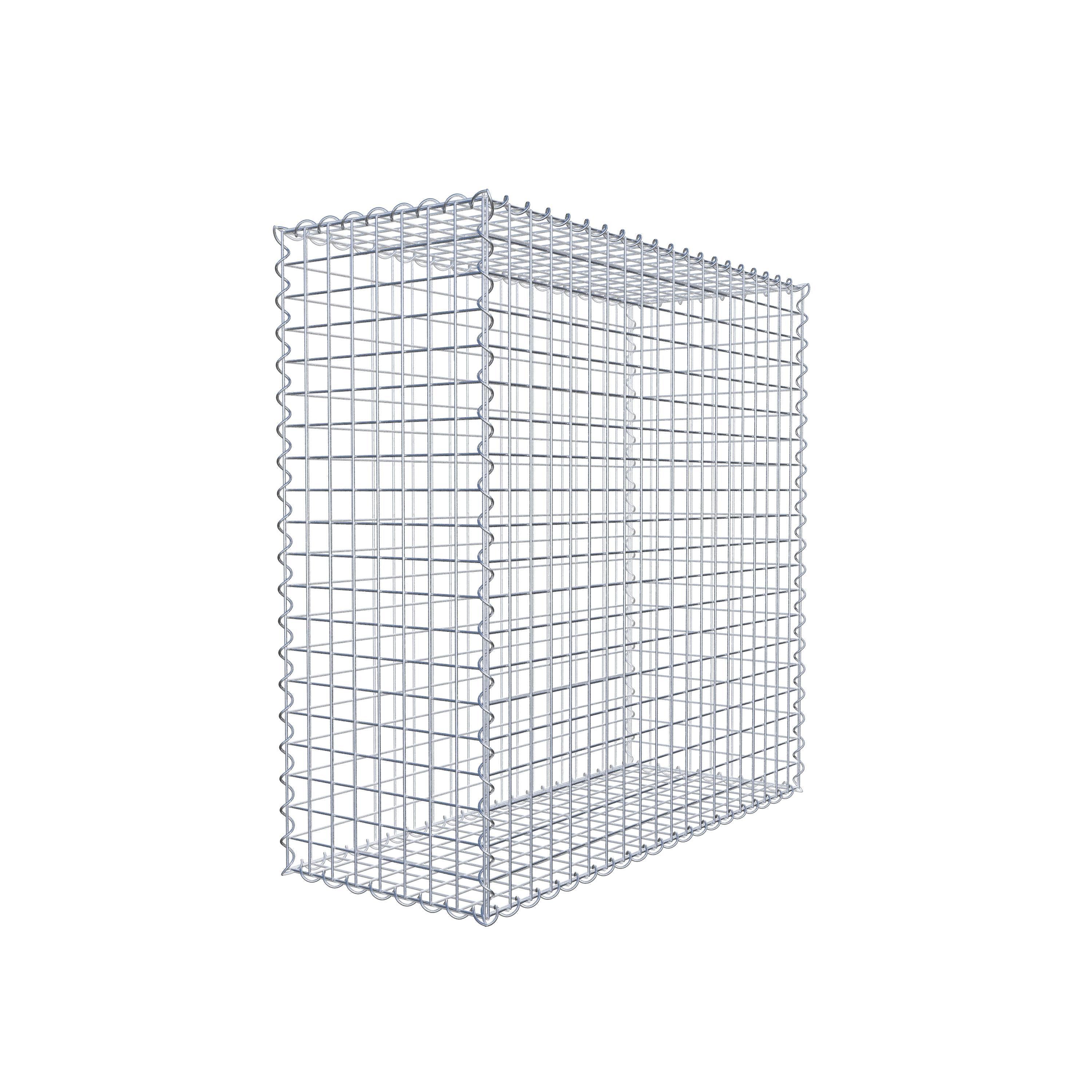 Gabion 100 cm x 100 cm x 40 cm (L x H x D), maskestørrelse 5 cm x 5 cm, spiral