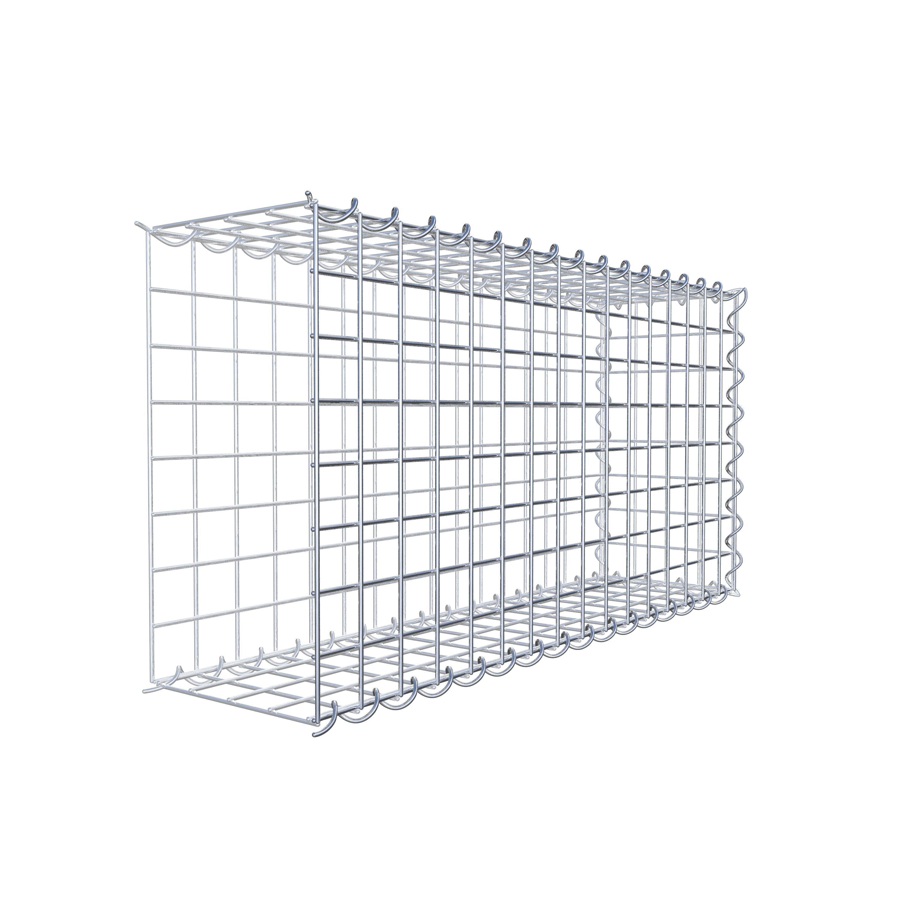 Mounted gabion type 2 80 cm x 40 cm x 20 cm (L x H x D), mesh size 5 cm x 5 cm, spiral