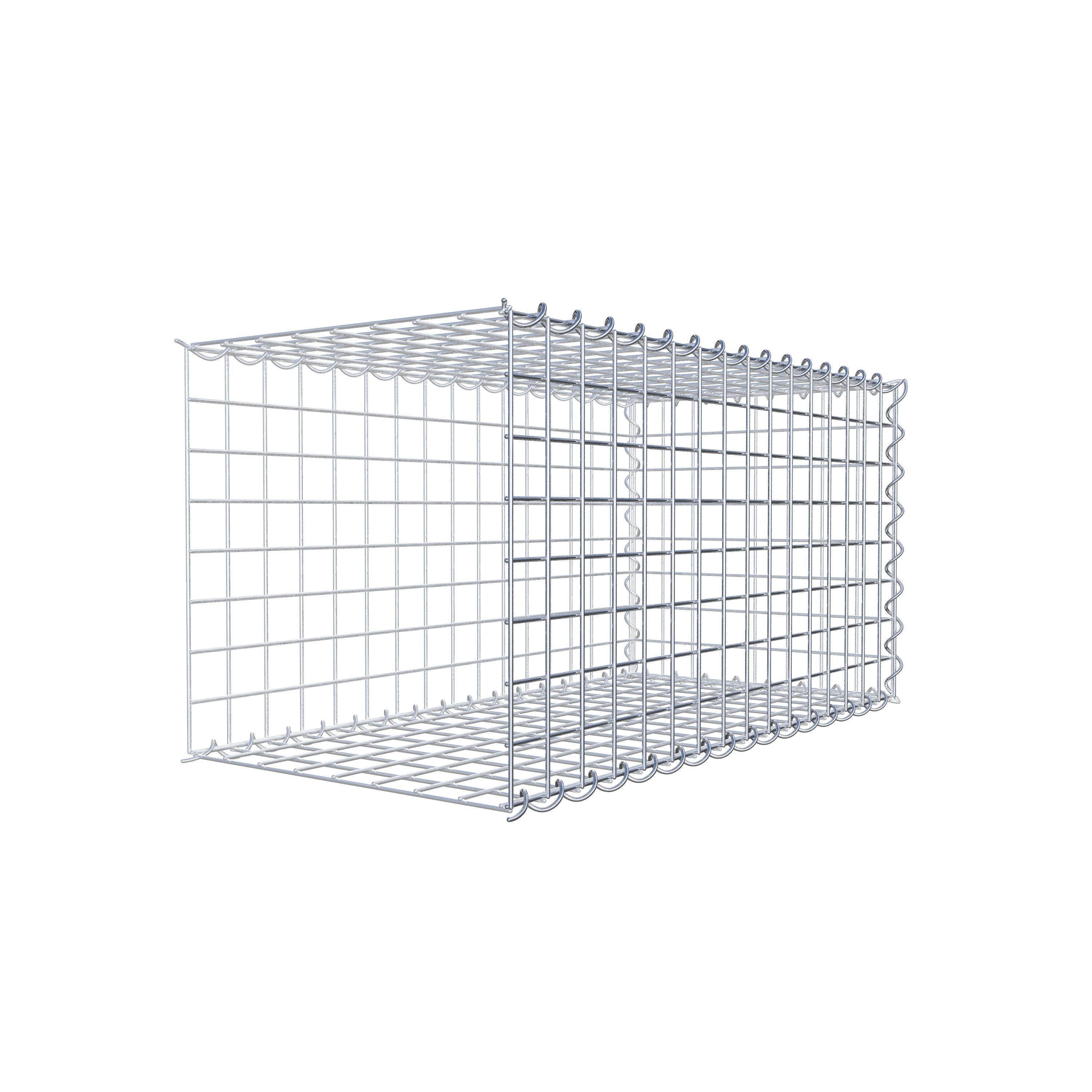 Grown-on gabion type 2 80 cm x 40 cm x 40 cm (L x H x D), mesh size 5 cm x 5 cm, spiral