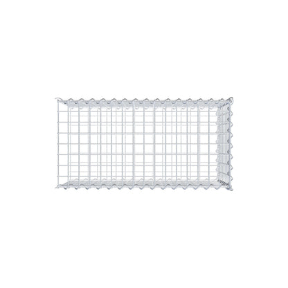 Extra gabion typ 2 80 cm x 40 cm x 40 cm (L x H x D), maskstorlek 5 cm x 5 cm, spiral