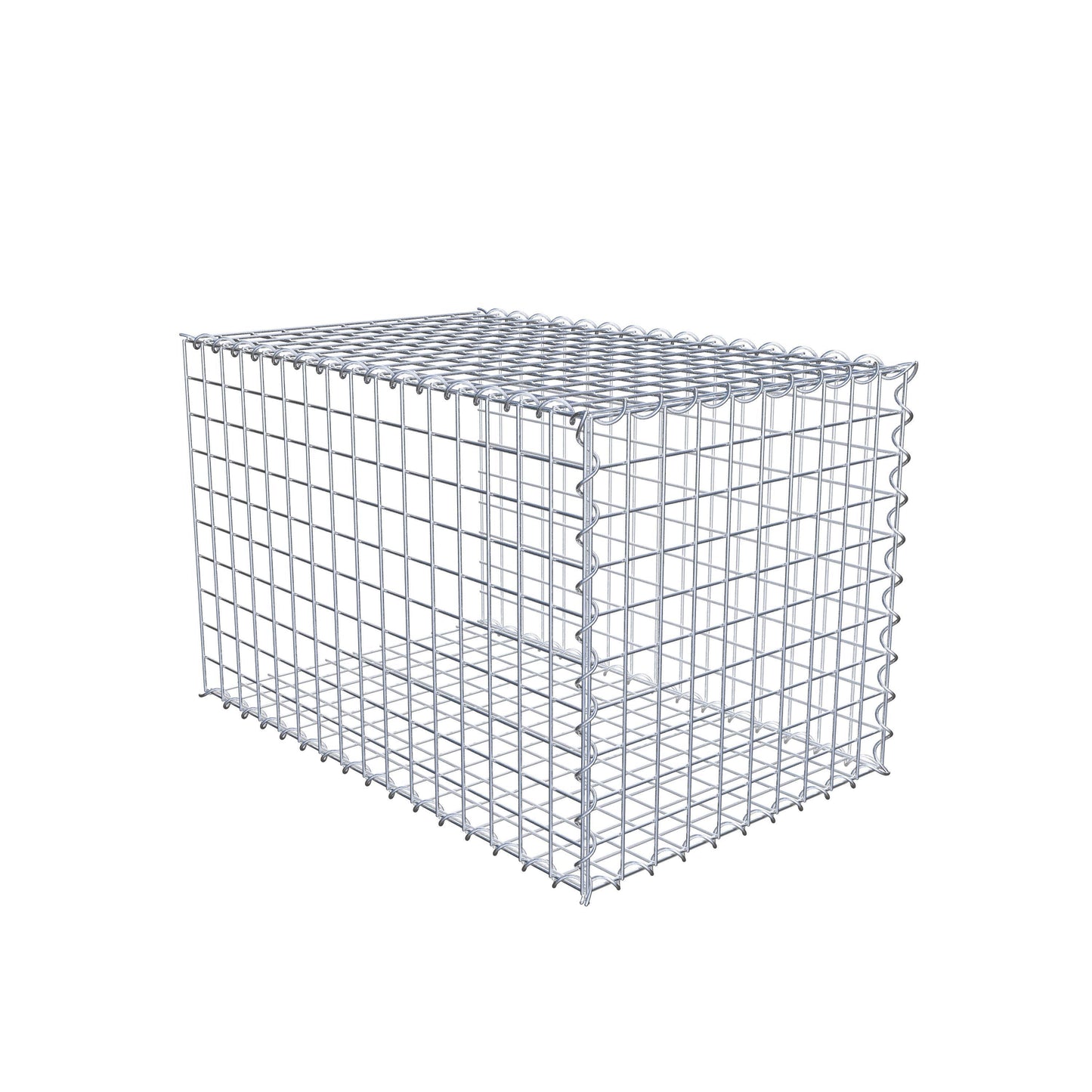 Grown-on gabion type 2 80 cm x 50 cm x 50 cm (L x H x D), mesh size 5 cm x 5 cm, spiral
