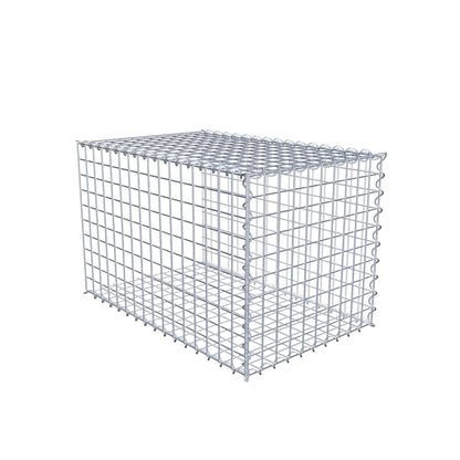 Grown-on gabion type 2 80 cm x 50 cm x 50 cm (L x H x D), mesh size 5 cm x 5 cm, spiral