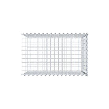 Grown-on gabion type 2 80 cm x 50 cm x 50 cm (L x H x D), mesh size 5 cm x 5 cm, spiral