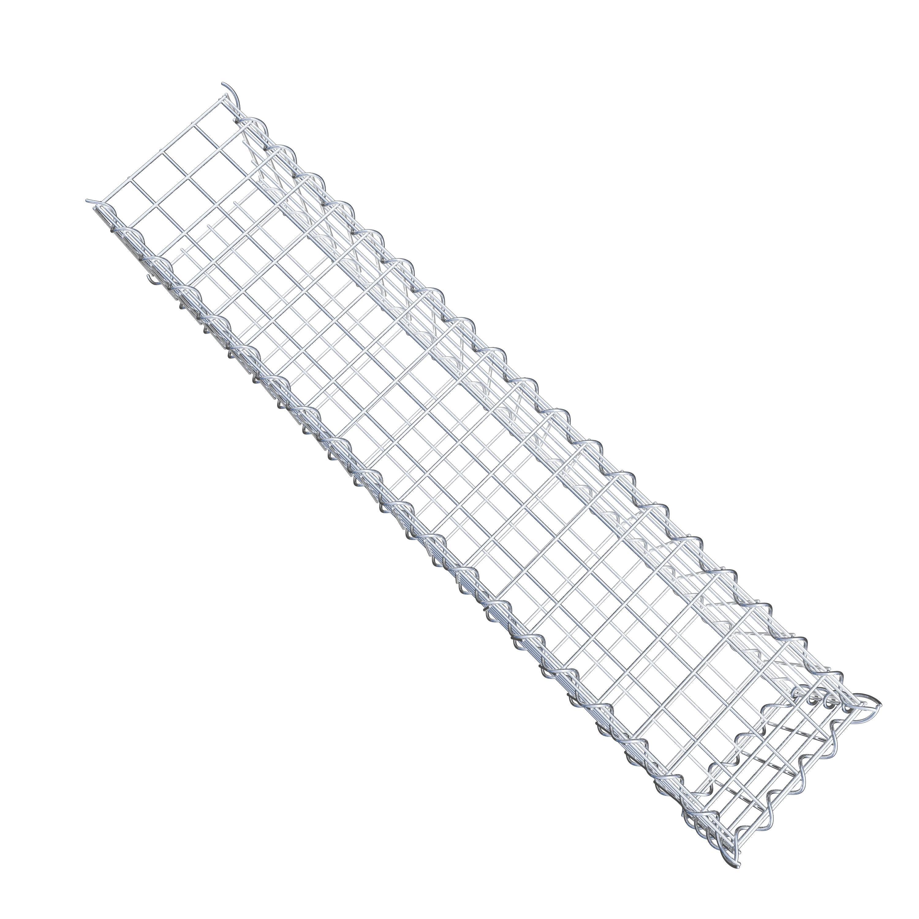 Gavión complementario tipo 2 100 cm x 20 cm x 20 cm (L x A x P), malla 5 cm x 5 cm, espiral