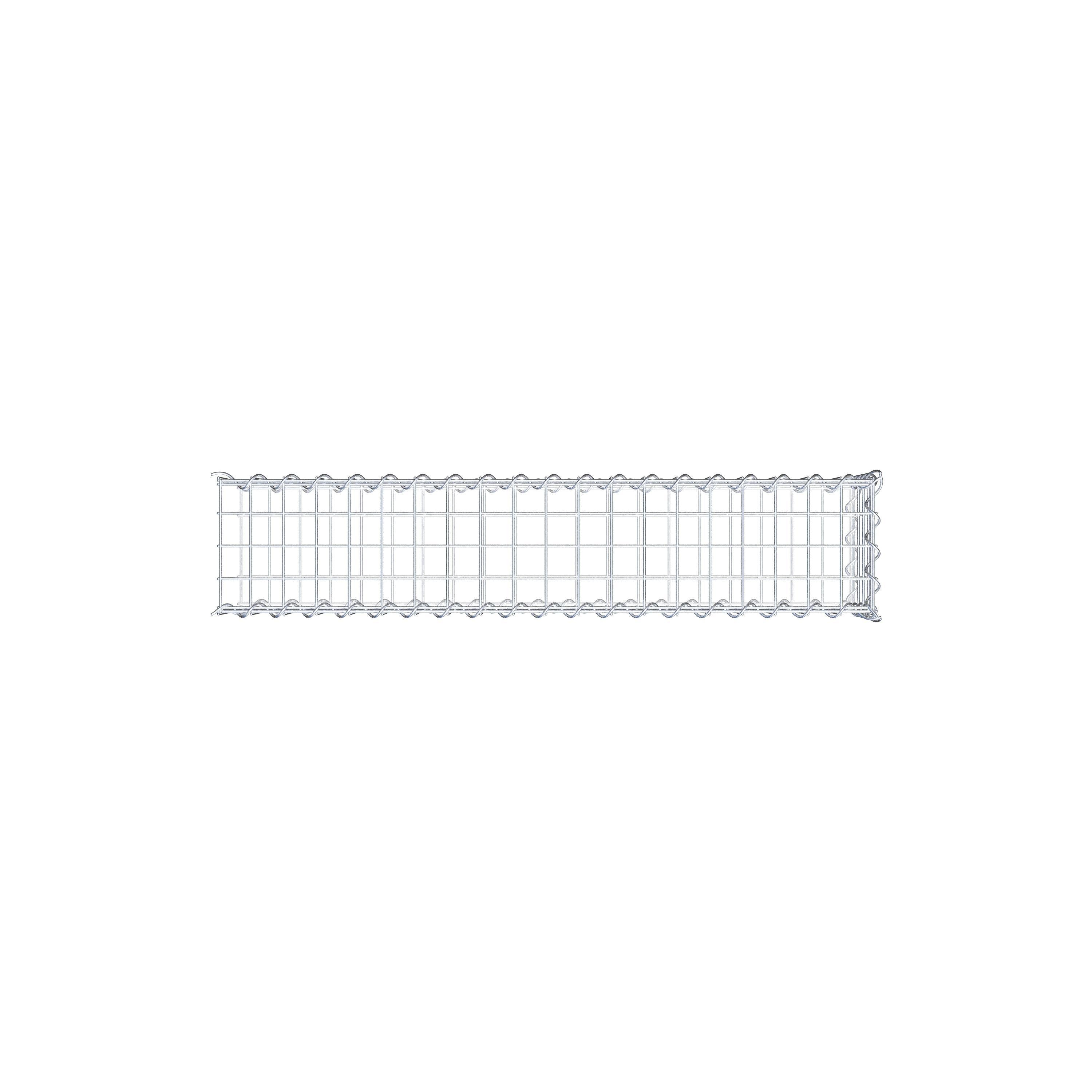 Gavión complementario tipo 2 100 cm x 20 cm x 20 cm (L x A x P), malla 5 cm x 5 cm, espiral