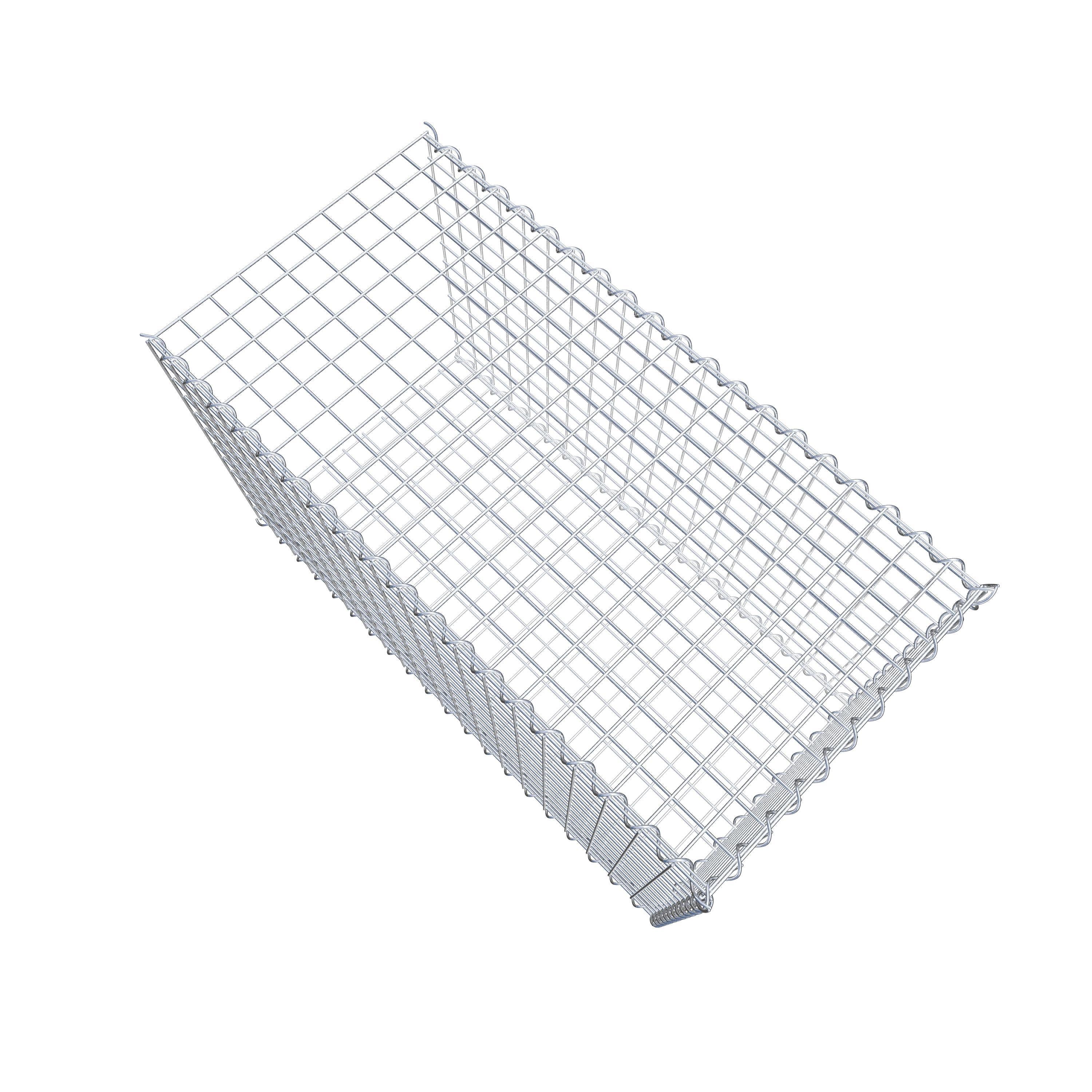 Grown-on gabion type 2 100 cm x 60 cm x 50 cm (L x H x D), mesh size 5 cm x 5 cm, spiral