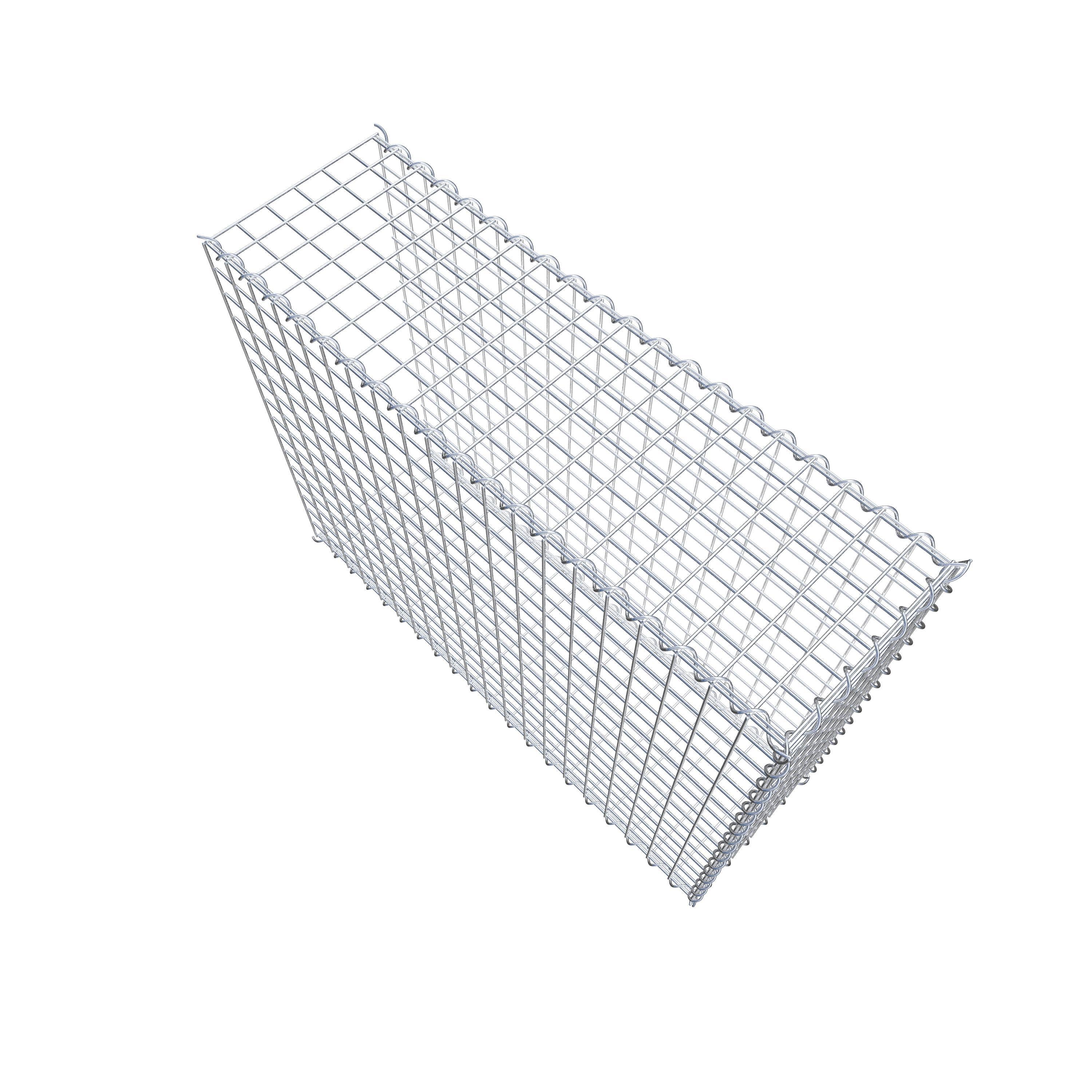 Grown-on gabion type 2 100 cm x 80 cm x 30 cm (L x H x D), mesh size 5 cm x 5 cm, spiral