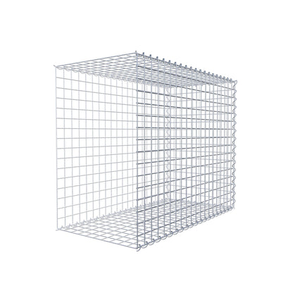 Opbouw schanskorf type 2 100 cm x 80 cm x 50 cm (L x H x D), maaswijdte 5 cm x 5 cm, spiraalvormig