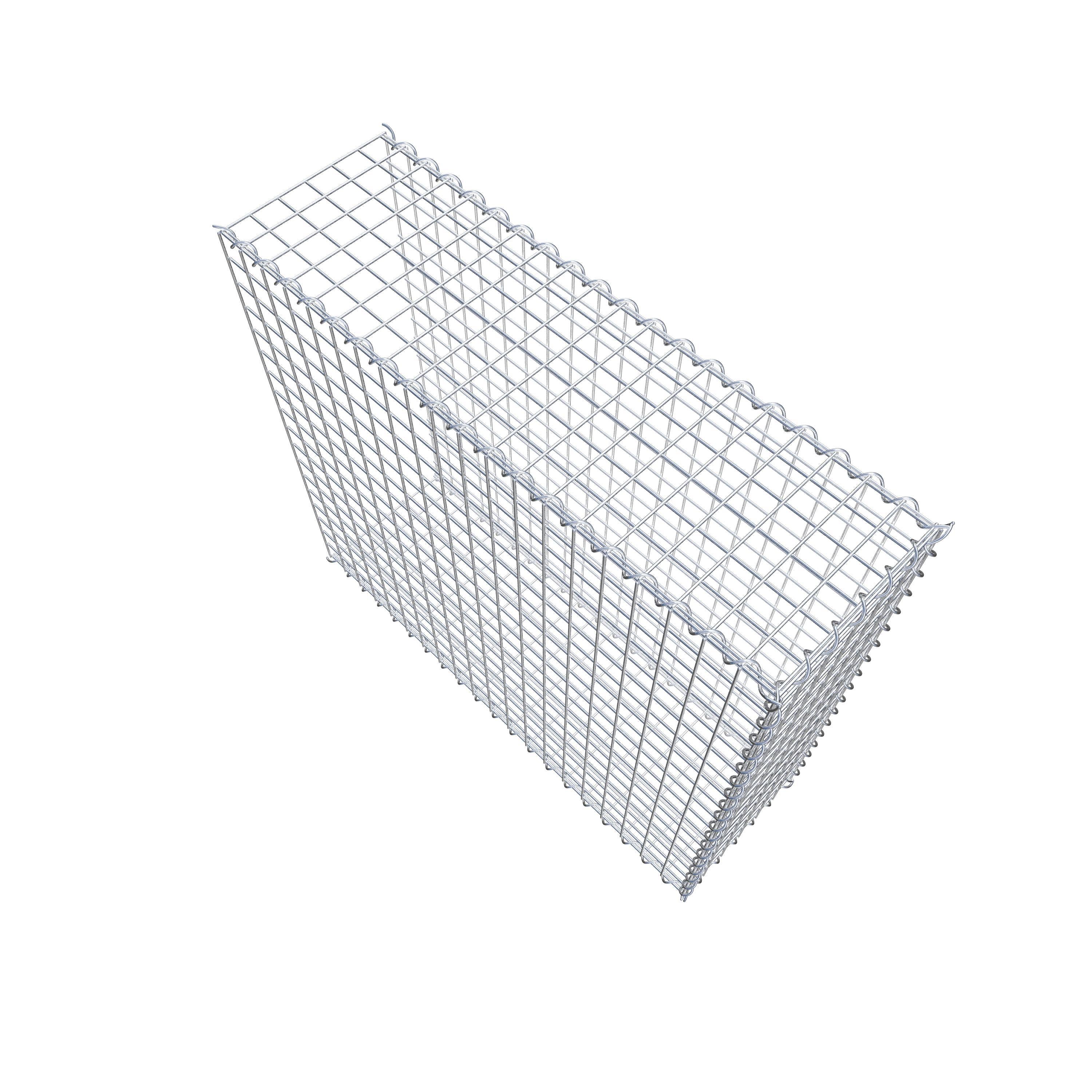 Opvokset gabion type 2 100 cm x 90 cm x 30 cm (L x H x D), maskestørrelse 5 cm x 5 cm, spiral