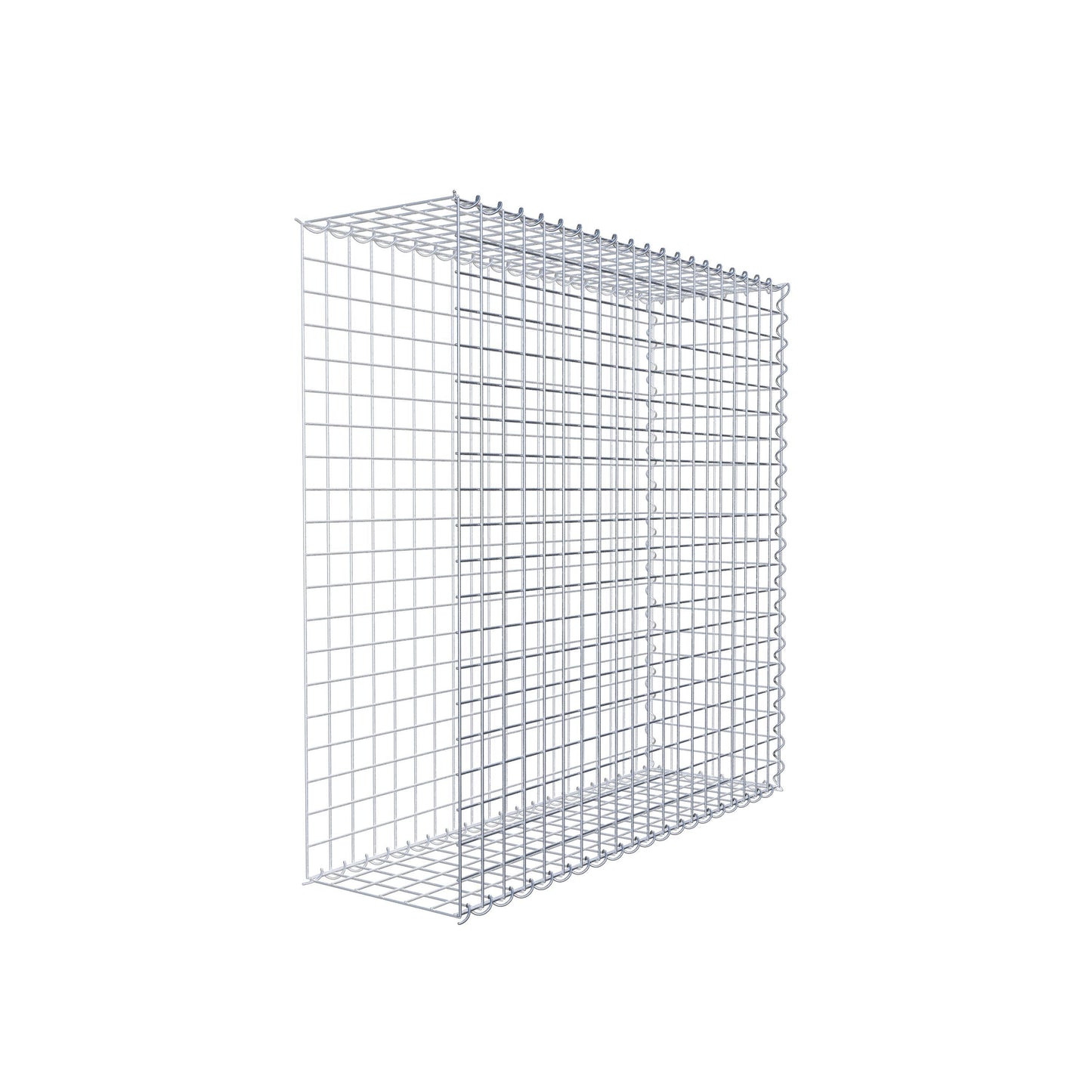 Opvokset gabion type 2 100 cm x 100 cm x 30 cm (L x H x D), maskestørrelse 5 cm x 5 cm, spiral