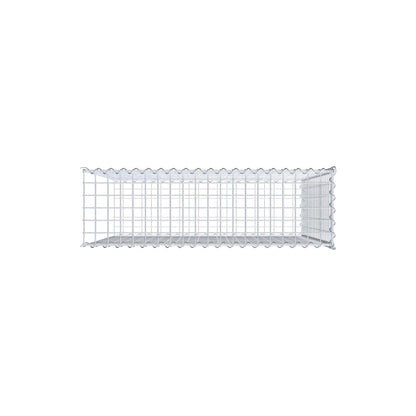 Opvokset gabion type 2 100 cm x 100 cm x 30 cm (L x H x D), maskestørrelse 5 cm x 5 cm, spiral