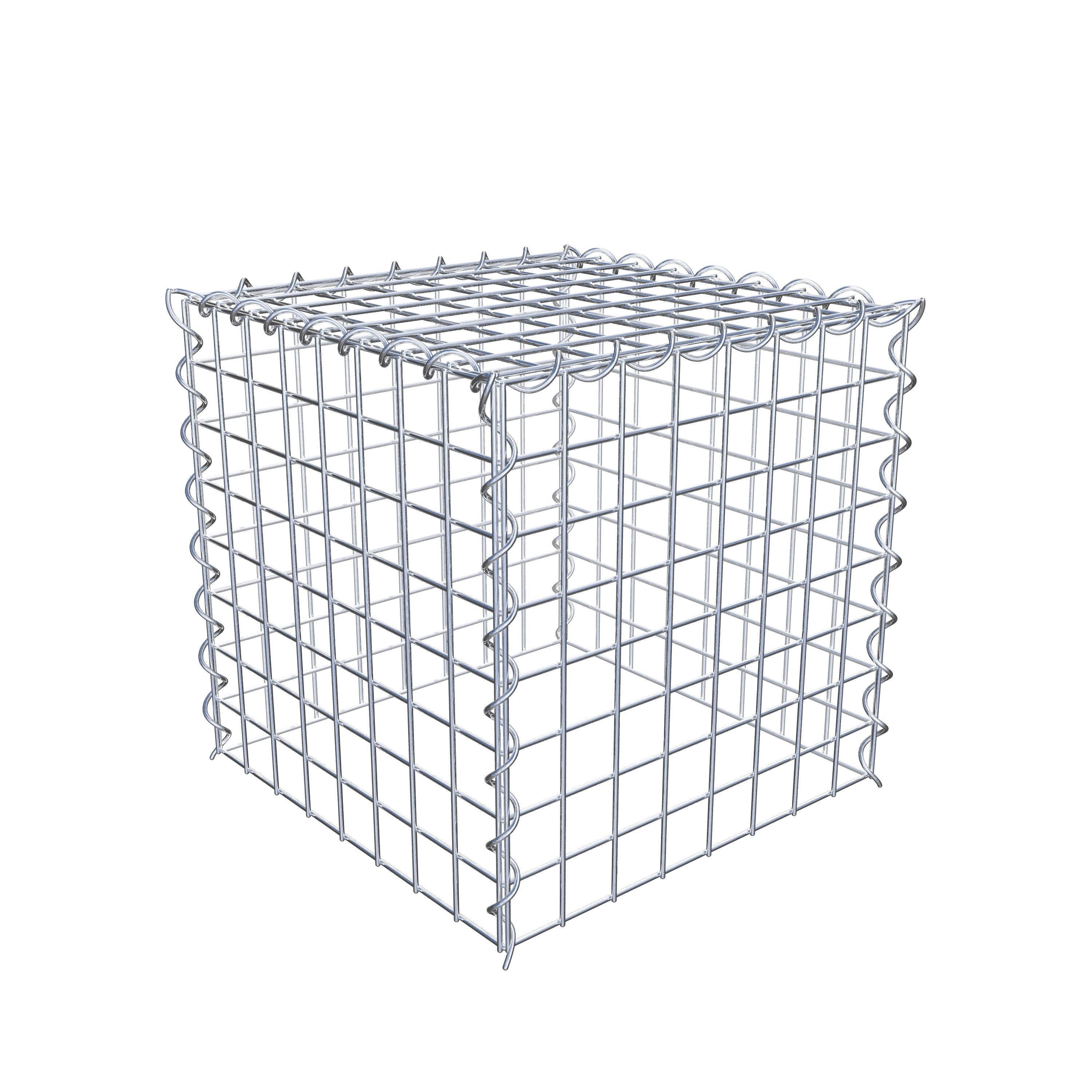 Opvokset gabion type 3 40 cm x 40 cm x 40 cm (L x H x D), maskestørrelse 5 cm x 5 cm, spiral