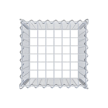Gabbione aggiuntivo tipo 3 40 cm x 40 cm x 40 cm (L x H x P), dimensione maglia 5 cm x 5 cm, a spirale