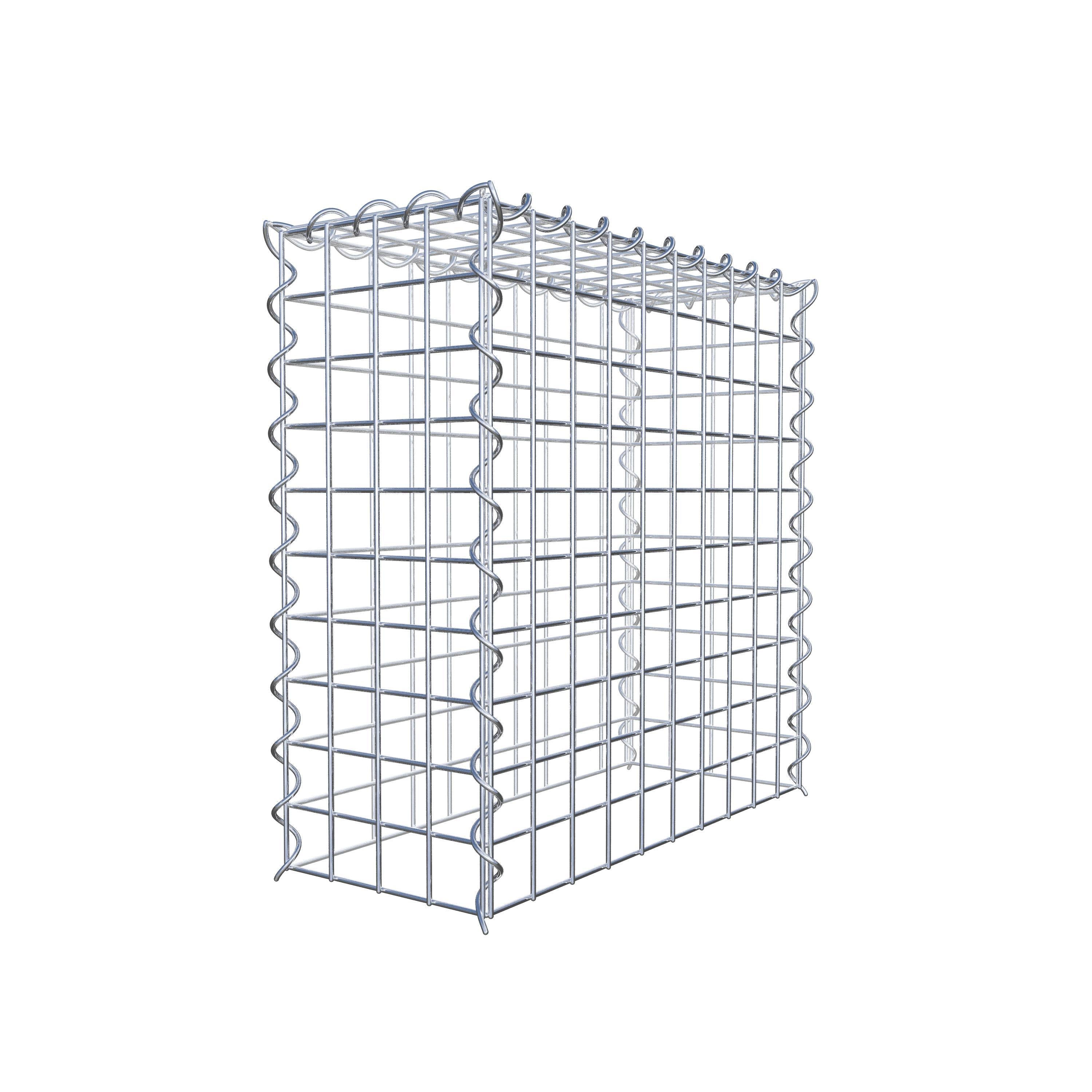 Anbaugabione Typ 3 50 cm x 50 cm x 20 cm (L x H x T), Maschenweite 5 cm x 5 cm, Spirale