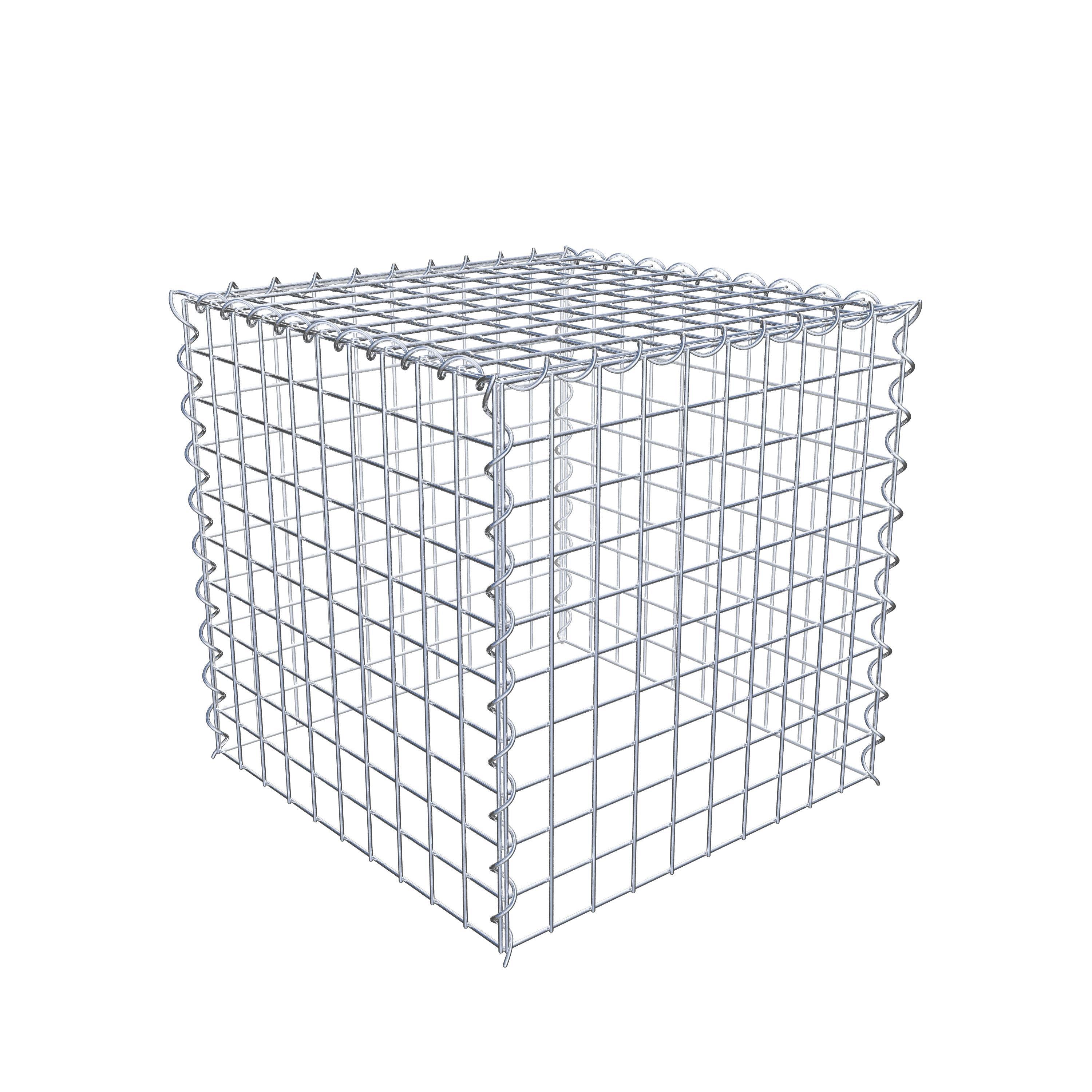 Grown-on gabion type 3 50 cm x 50 cm x 50 cm (L x H x D), mesh size 5 cm x 5 cm, spiral