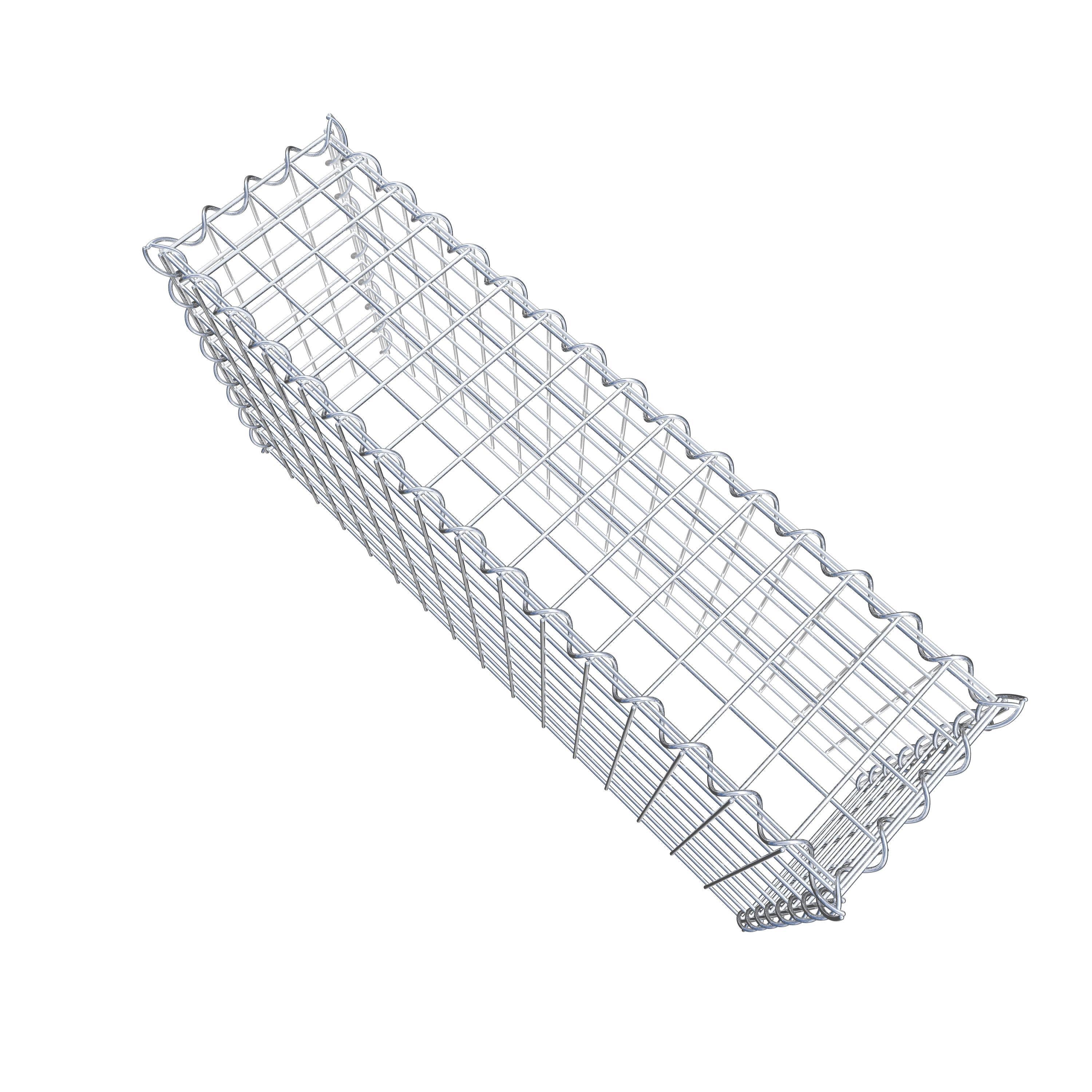 Anbaugabione Typ 3 80 cm x 40 cm x 20 cm (L x H x T), Maschenweite 5 cm x 5 cm, Spirale