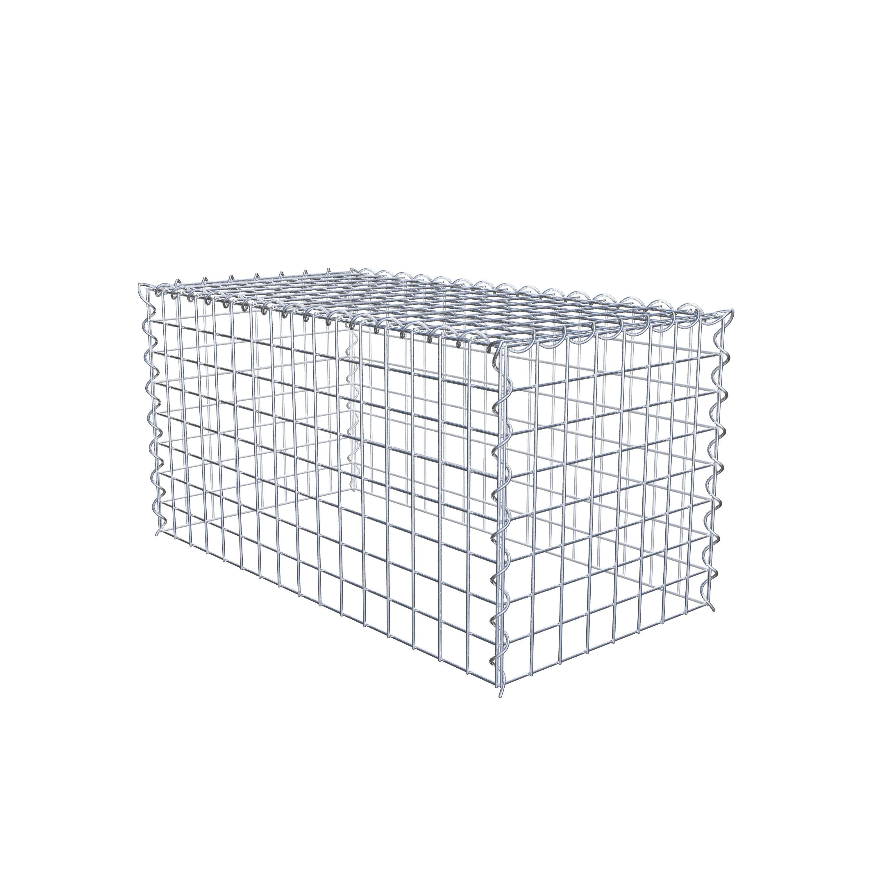 Grown-on gabion type 3 80 cm x 40 cm x 40 cm (L x H x D), mesh size 5 cm x 5 cm, spiral