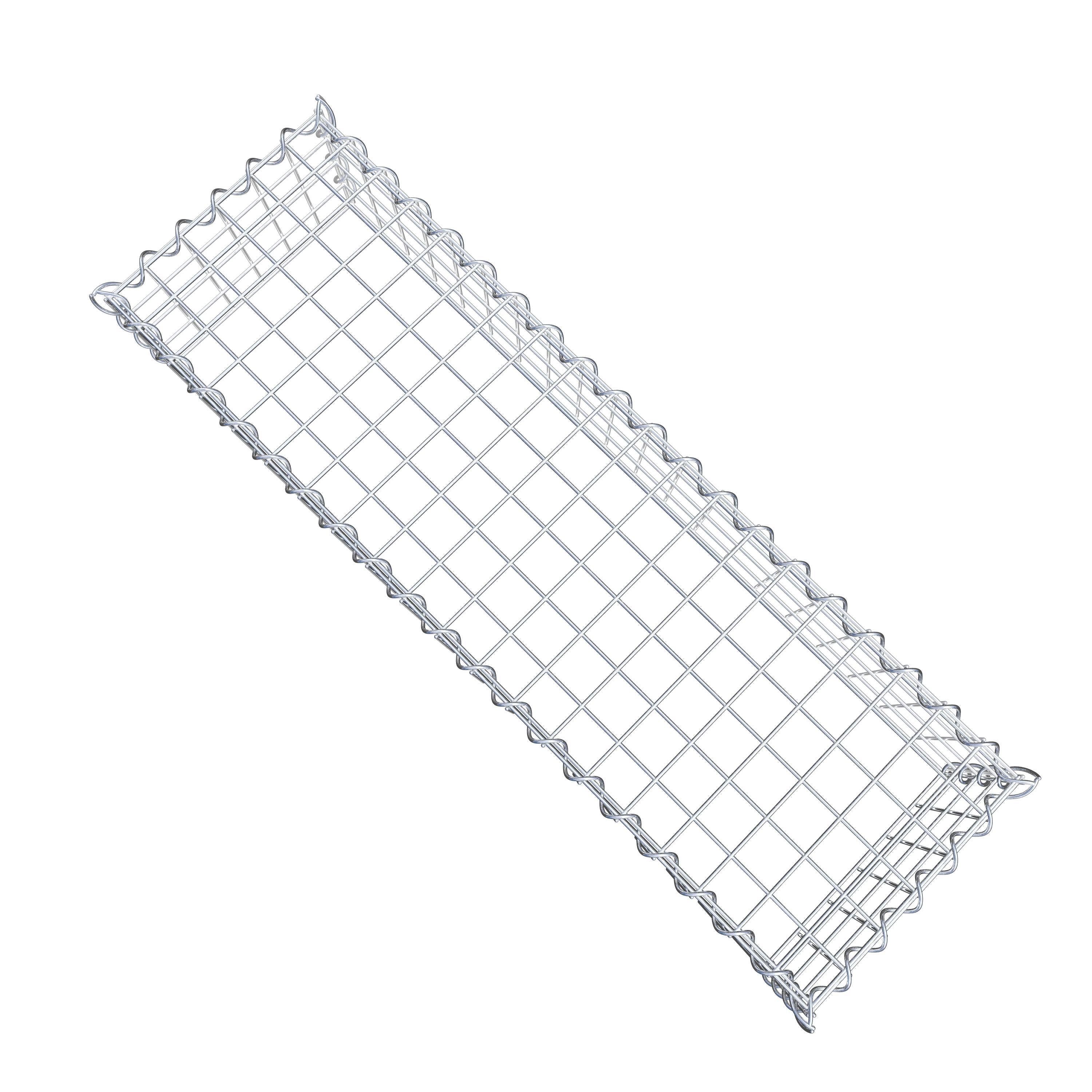 Opvokset gabion type 3 100 cm x 20 cm x 30 cm (L x H x D), maskestørrelse 5 cm x 5 cm, spiral