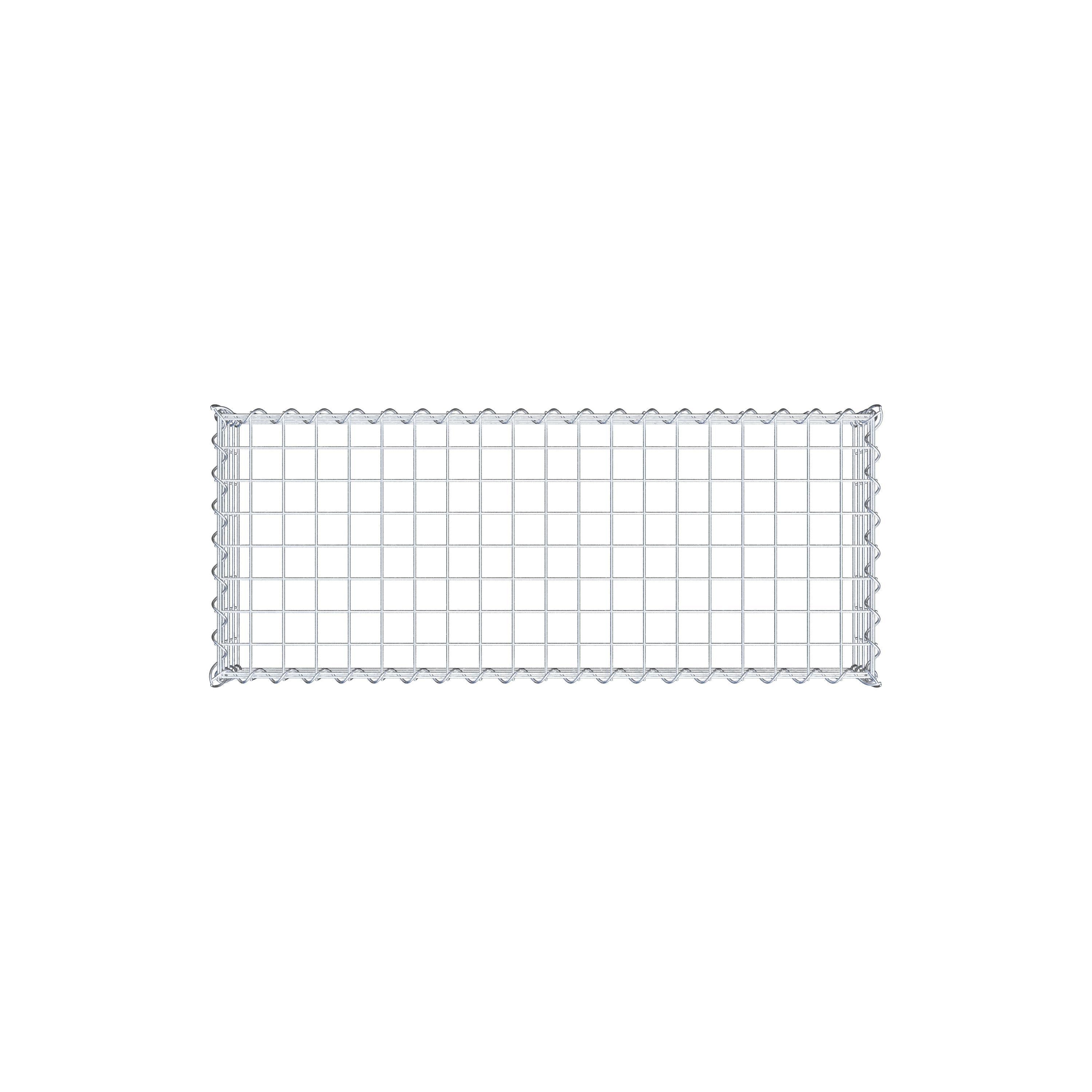 Grown-on gabion type 3 100 cm x 20 cm x 40 cm (L x H x D), mesh size 5 cm x 5 cm, spiral