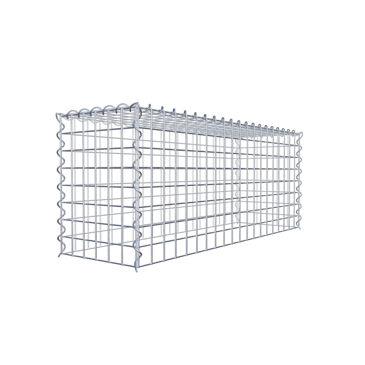 Opvokset gabion type 3 100 cm x 40 cm x 30 cm (L x H x D), maskestørrelse 5 cm x 5 cm, spiral