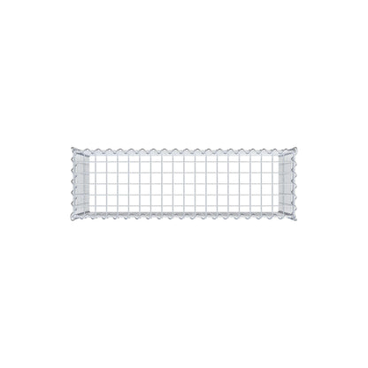 Gabion rapporté type 3 100 cm x 50 cm x 30 cm (L x H x P), mailles 5 cm x 5 cm, spirale