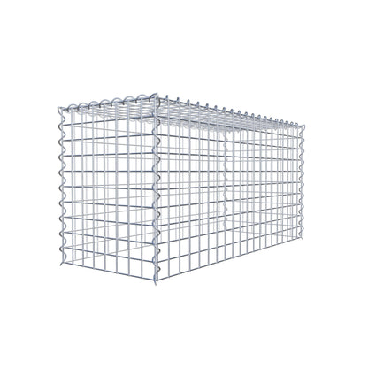Extra gabion typ 3 100 cm x 50 cm x 40 cm (L x H x D), maskstorlek 5 cm x 5 cm, spiral