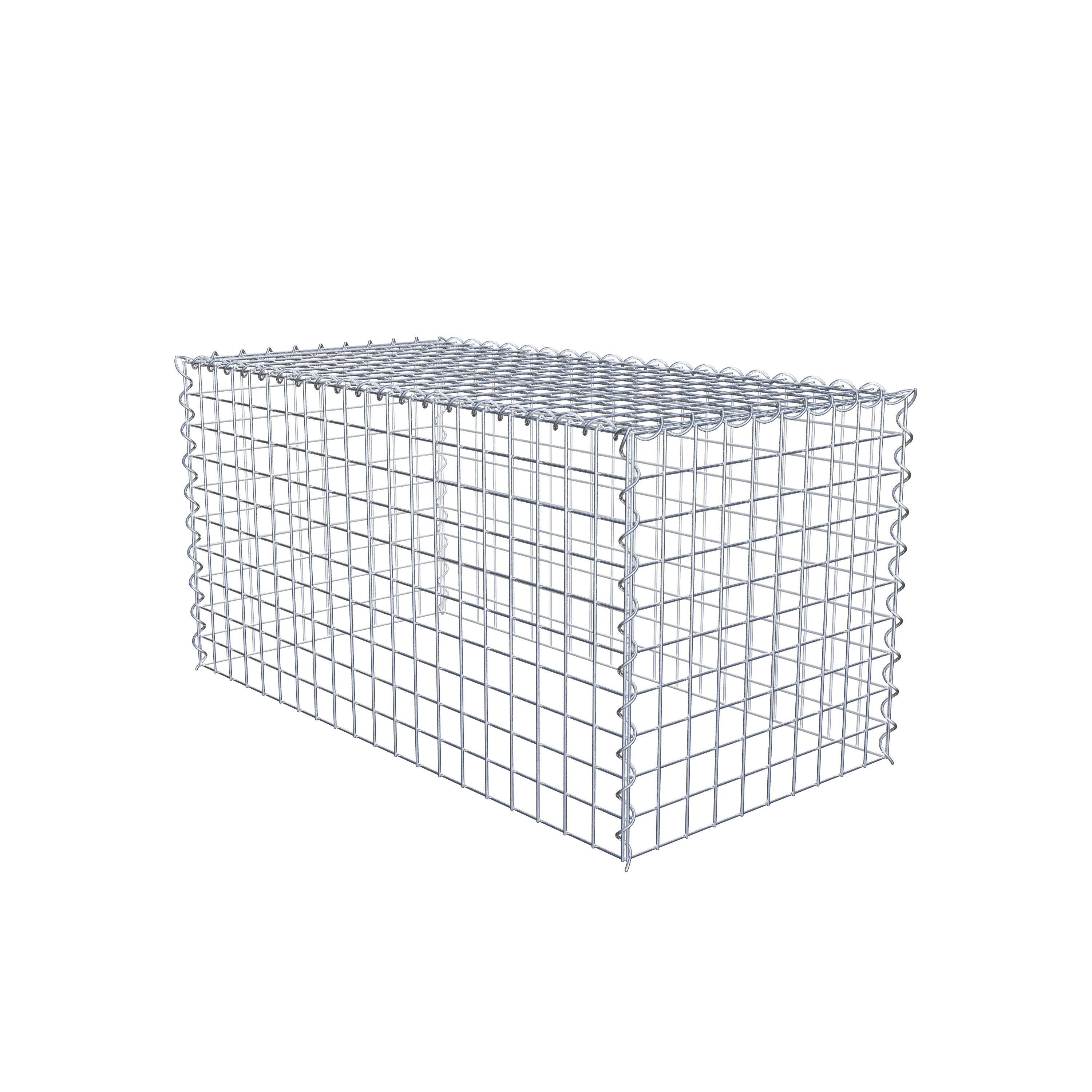 Grown-on gabion type 3 100 cm x 50 cm x 50 cm (L x H x D), mesh size 5 cm x 5 cm, spiral